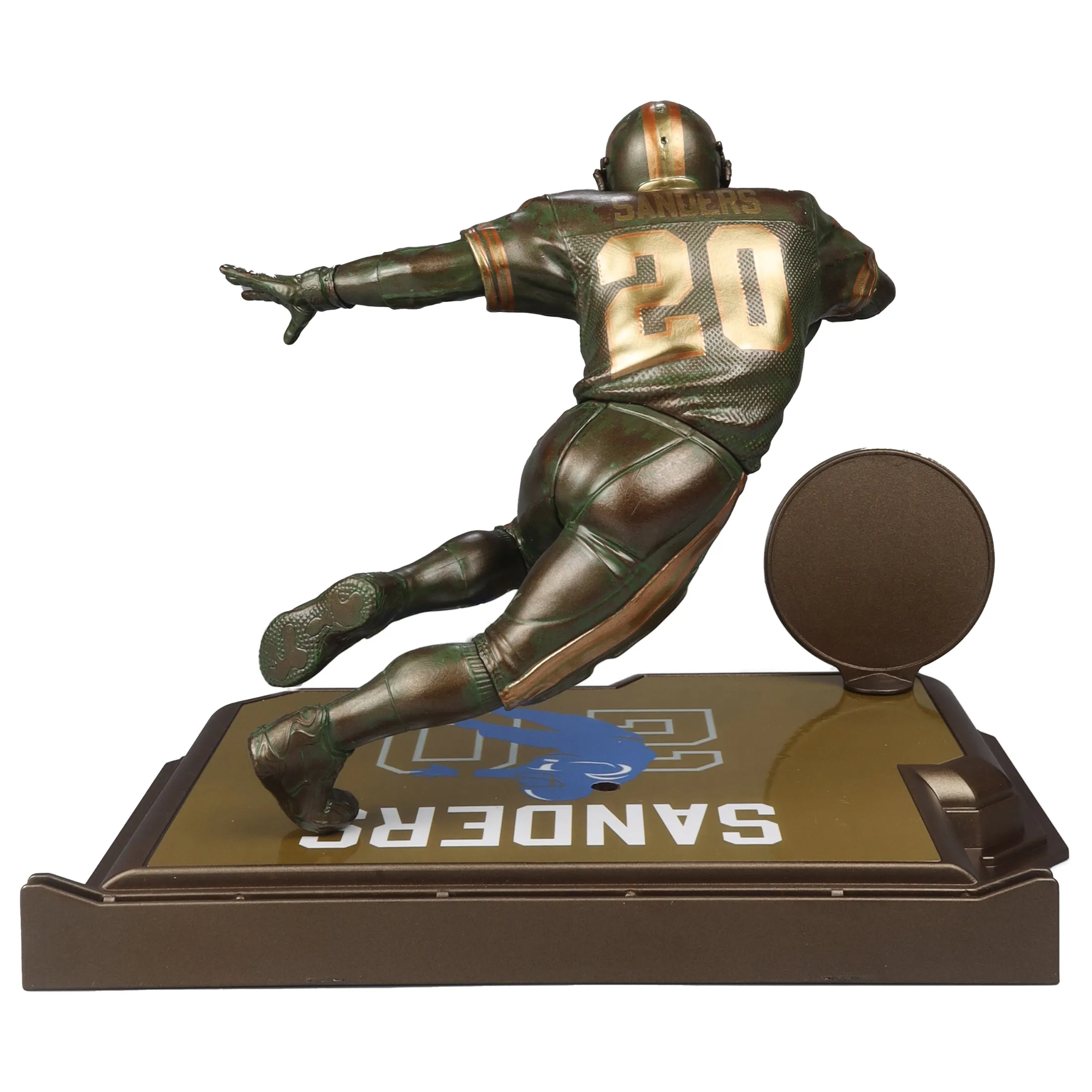 Barry Sanders Detroit Lions McFarlane’s SportsPicks NFL Legacy Series Bronze Gold Label Figure