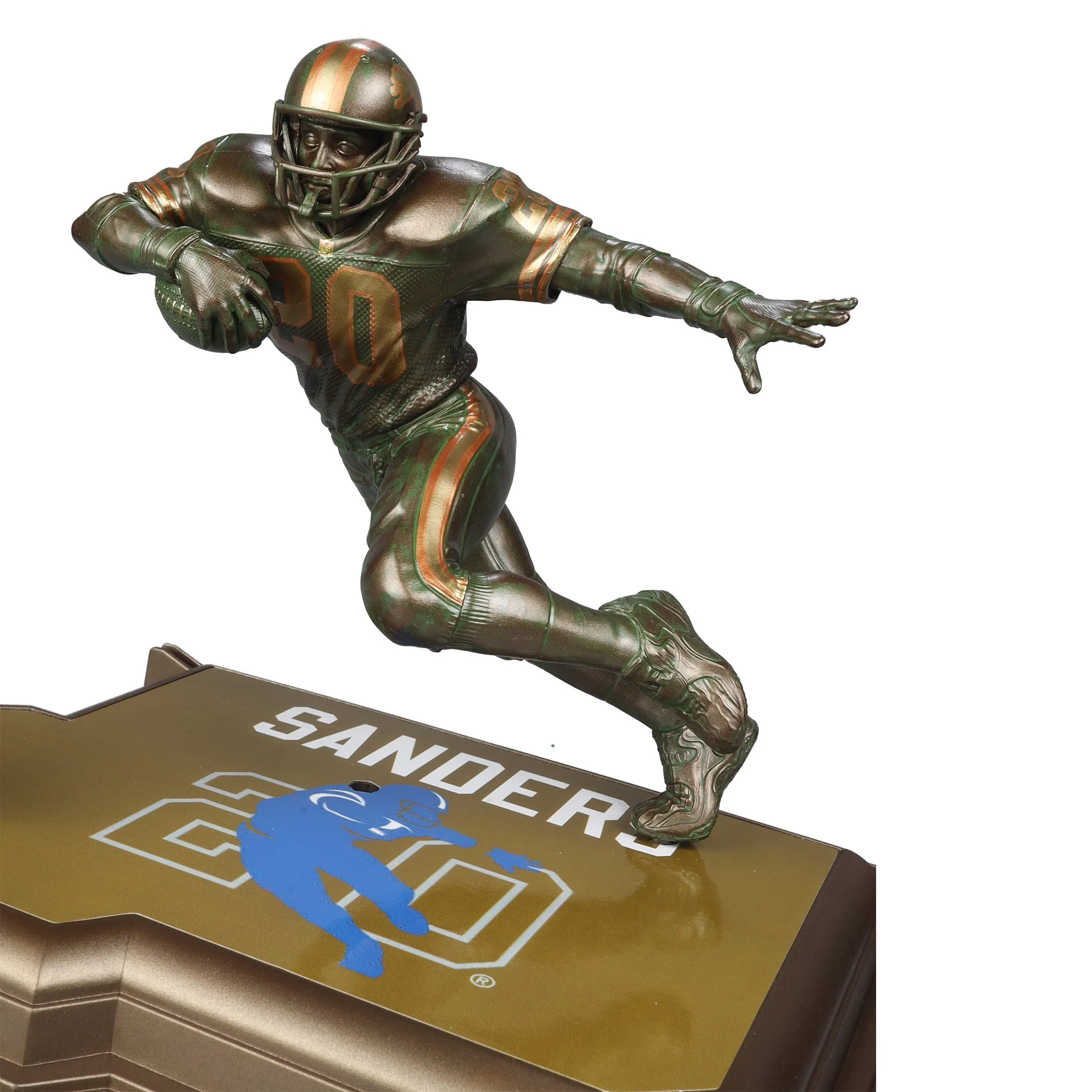 Barry Sanders Detroit Lions McFarlane’s SportsPicks NFL Legacy Series Bronze Gold Label Figure