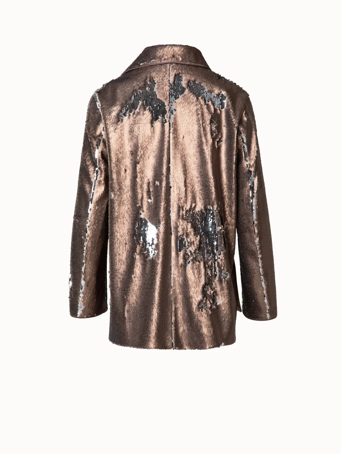 Bi-Color Sequined Jersey Jacket