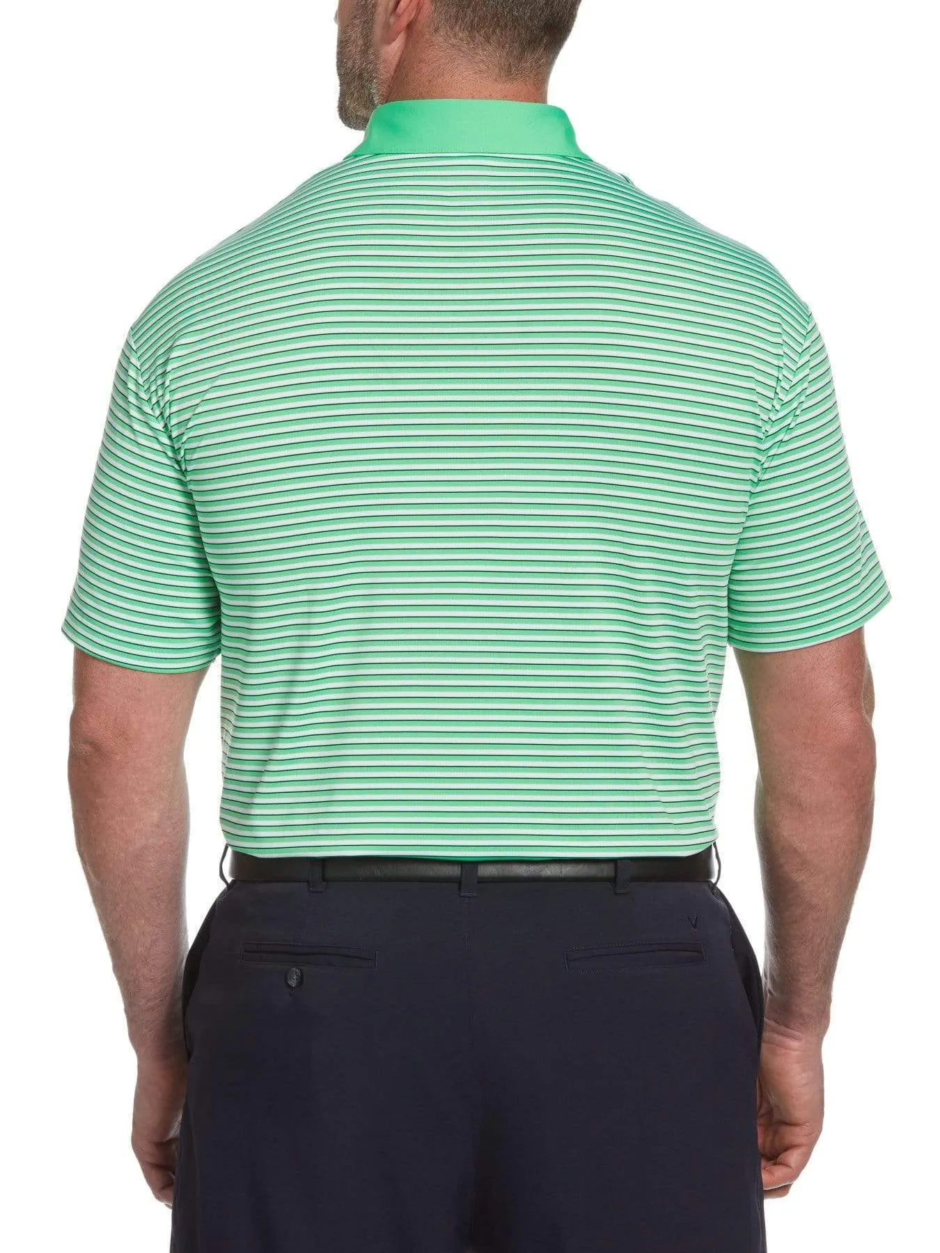 Big & Tall Refined 3-Color Stripe Polo