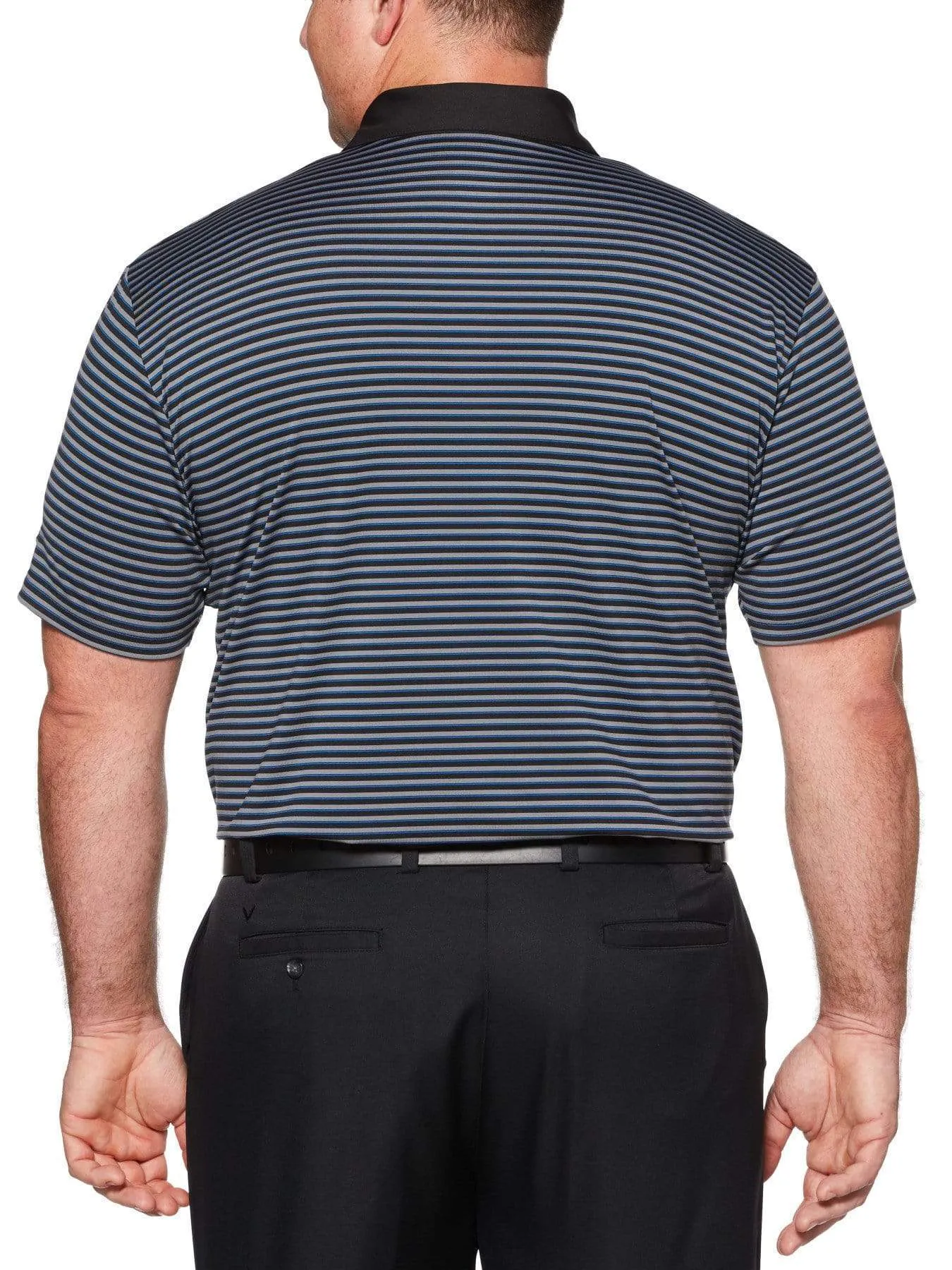 Big & Tall Refined 3-Color Stripe Polo