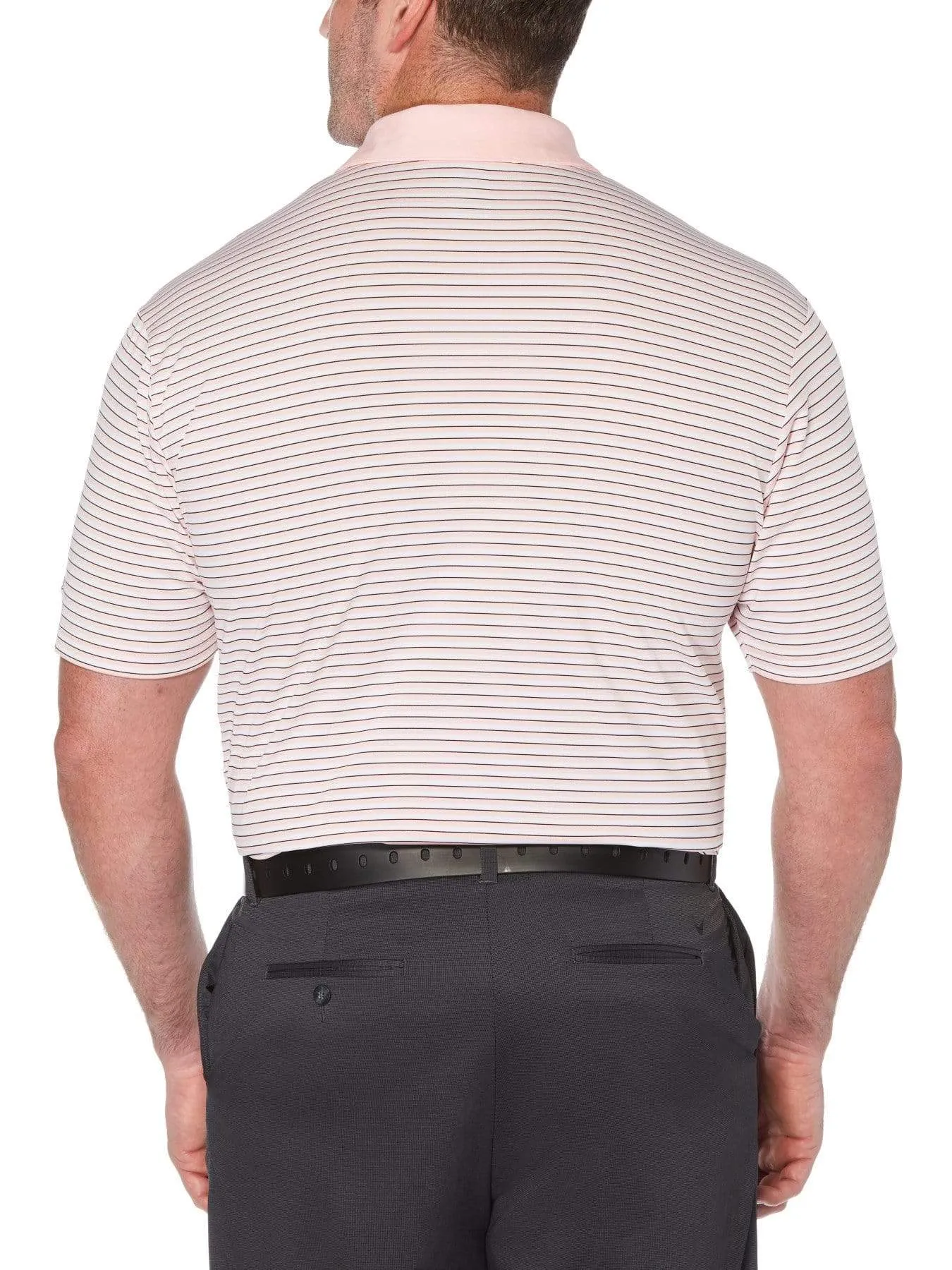 Big & Tall Refined 3-Color Stripe Polo