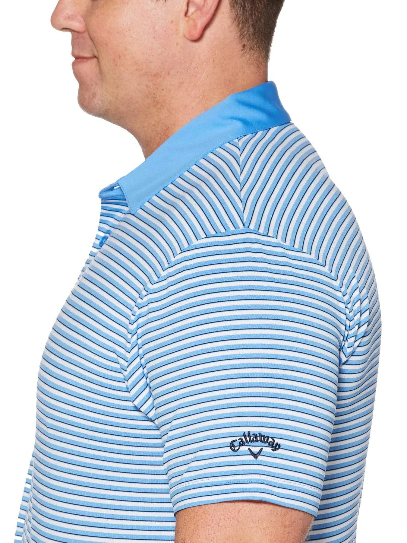 Big & Tall Refined 3-Color Stripe Polo