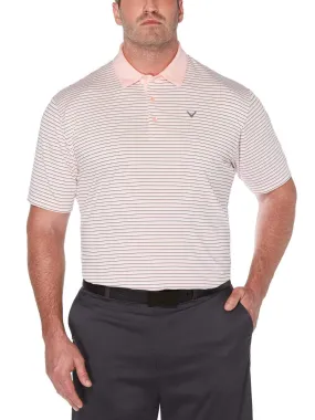 Big & Tall Refined 3-Color Stripe Polo