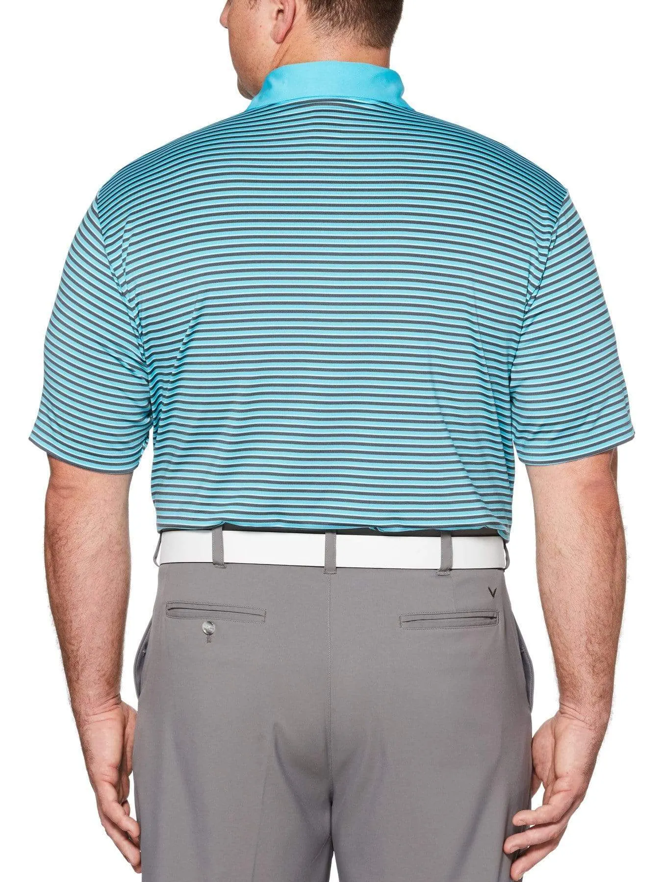 Big & Tall Refined 3-Color Stripe Polo