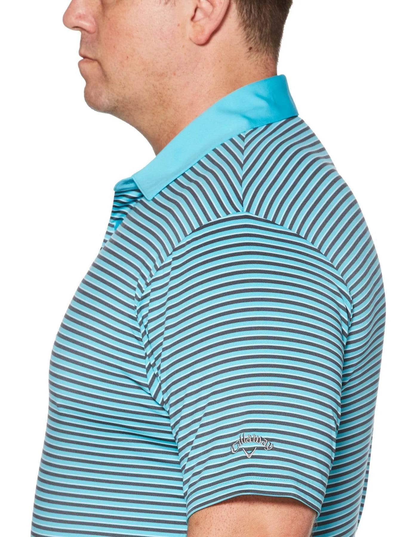 Big & Tall Refined 3-Color Stripe Polo