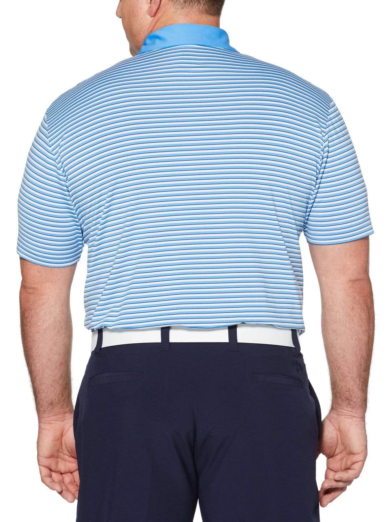 Big & Tall Refined 3-Color Stripe Polo