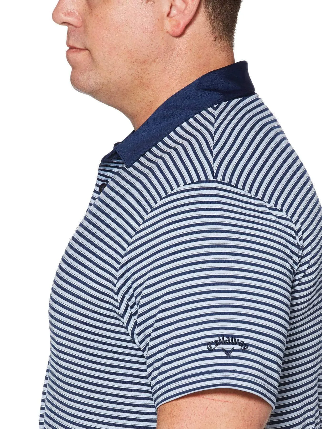 Big & Tall Refined 3-Color Stripe Polo