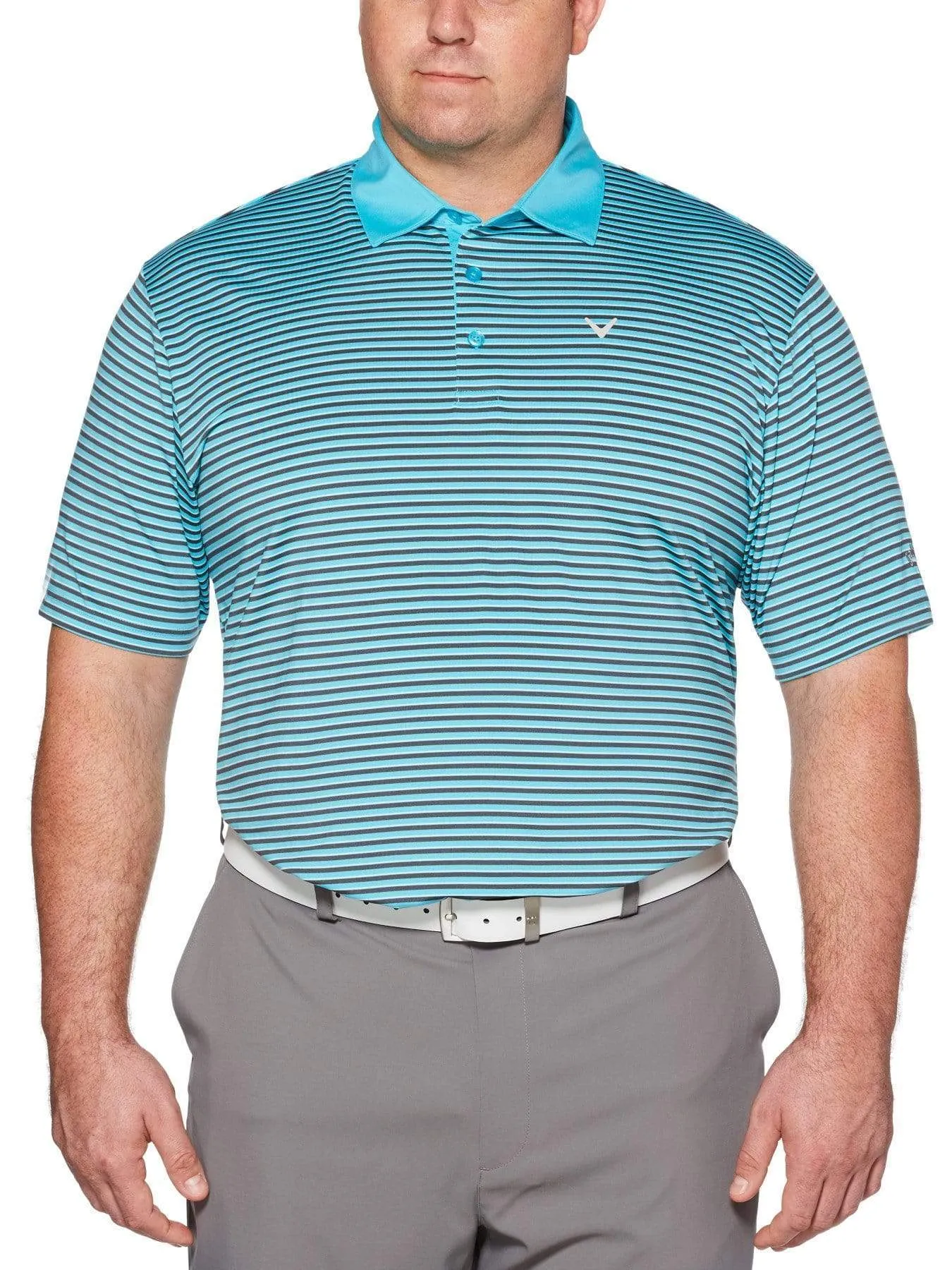 Big & Tall Refined 3-Color Stripe Polo