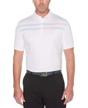 Big & Tall Swing Tech™ Linear Printed Polo