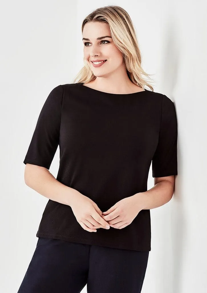 Biz Corporates Womens Camille Short Sleeve Tee-Top 44113