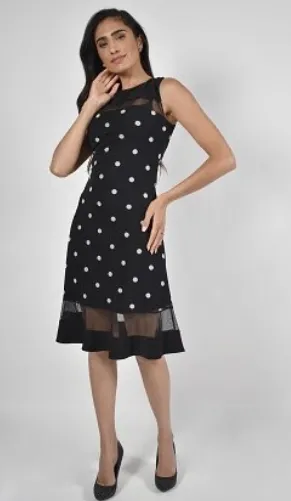 Black White Spot Dress