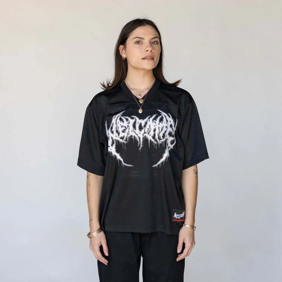 Blitz Mesh Football Jersey - Black