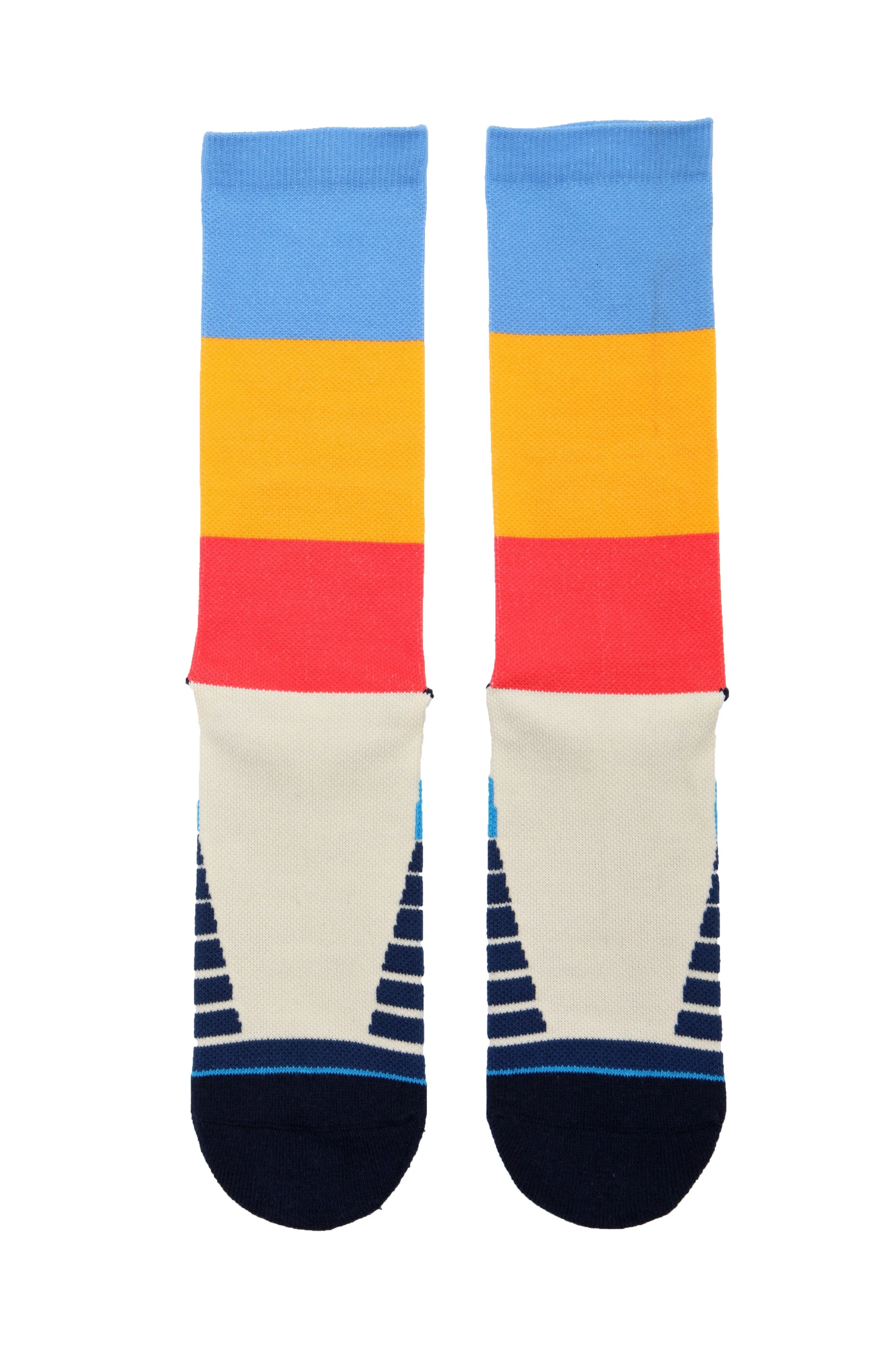 Block Stripe Athletic  Socks