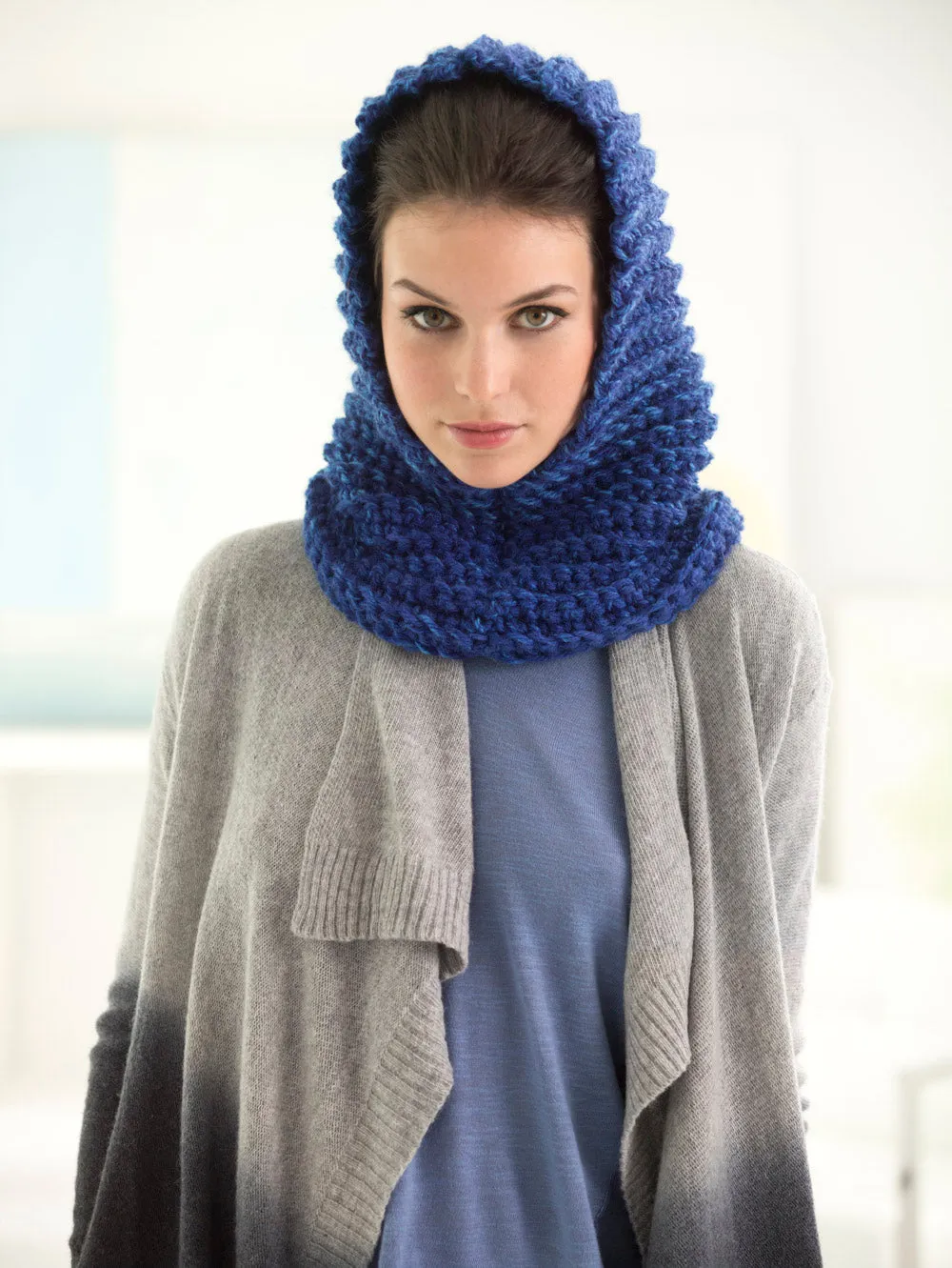 Blues In The Night Cowl Hood (Crochet)