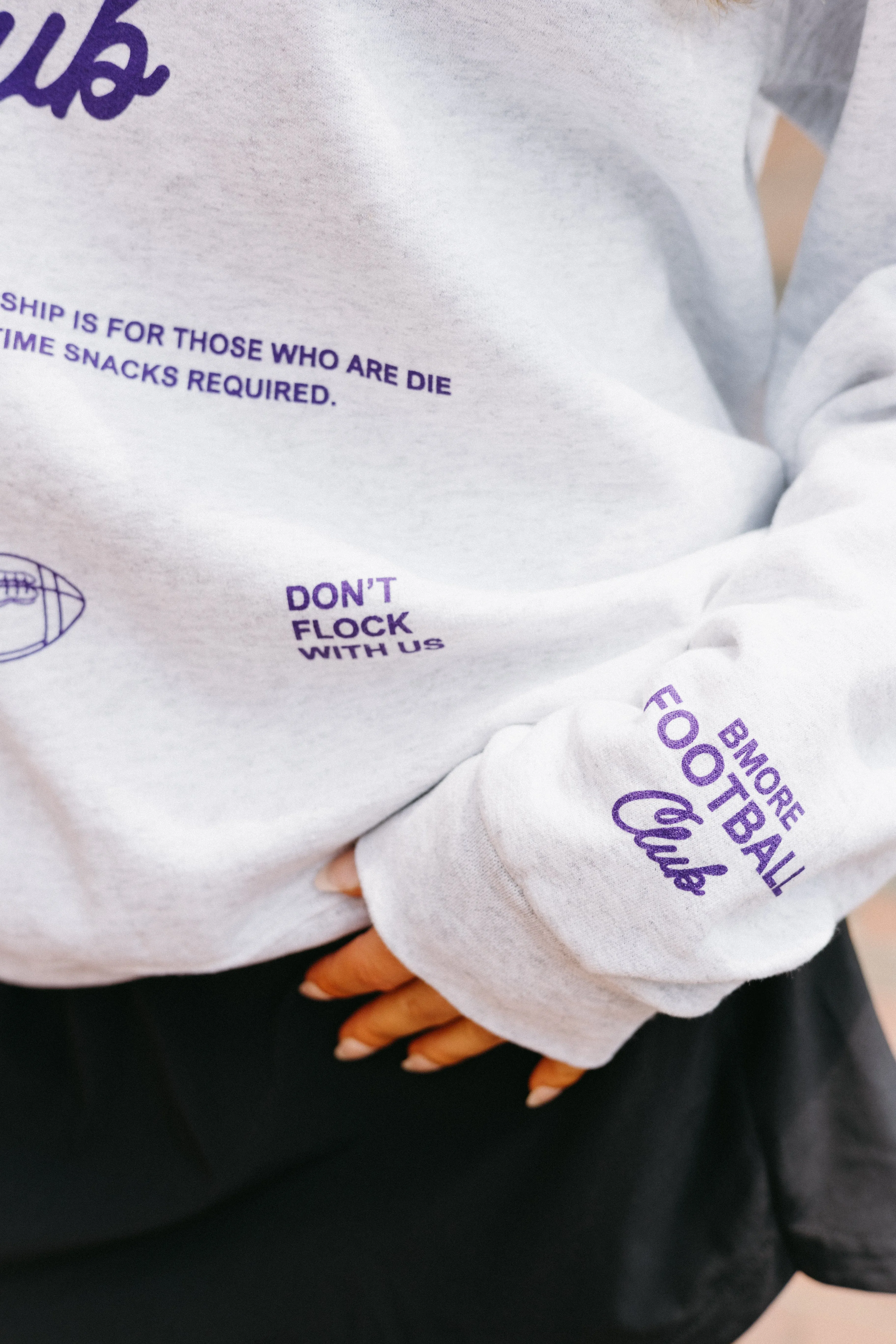 Bmore Football Club Crewneck Sweatshirt By Brightside