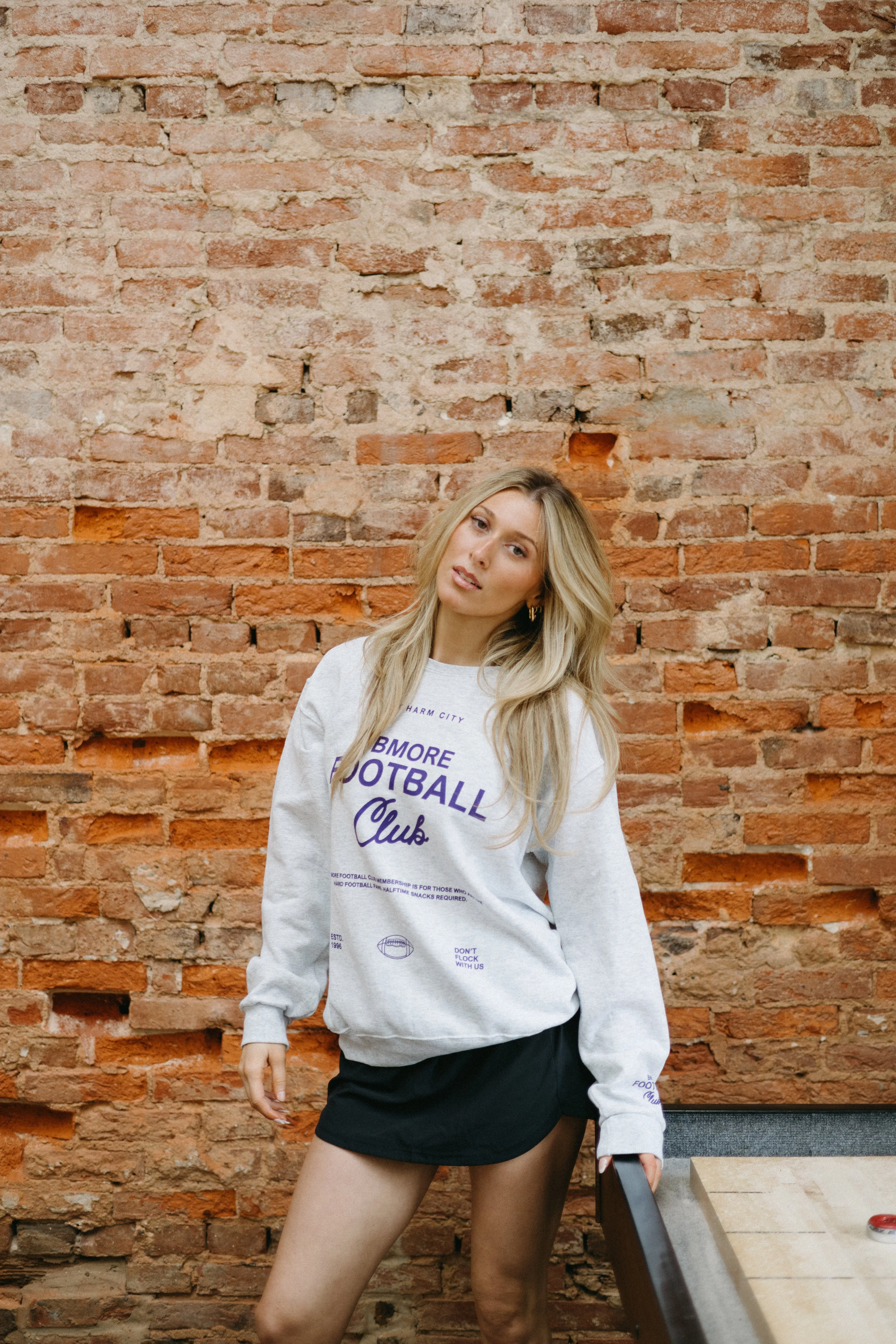 Bmore Football Club Crewneck Sweatshirt By Brightside