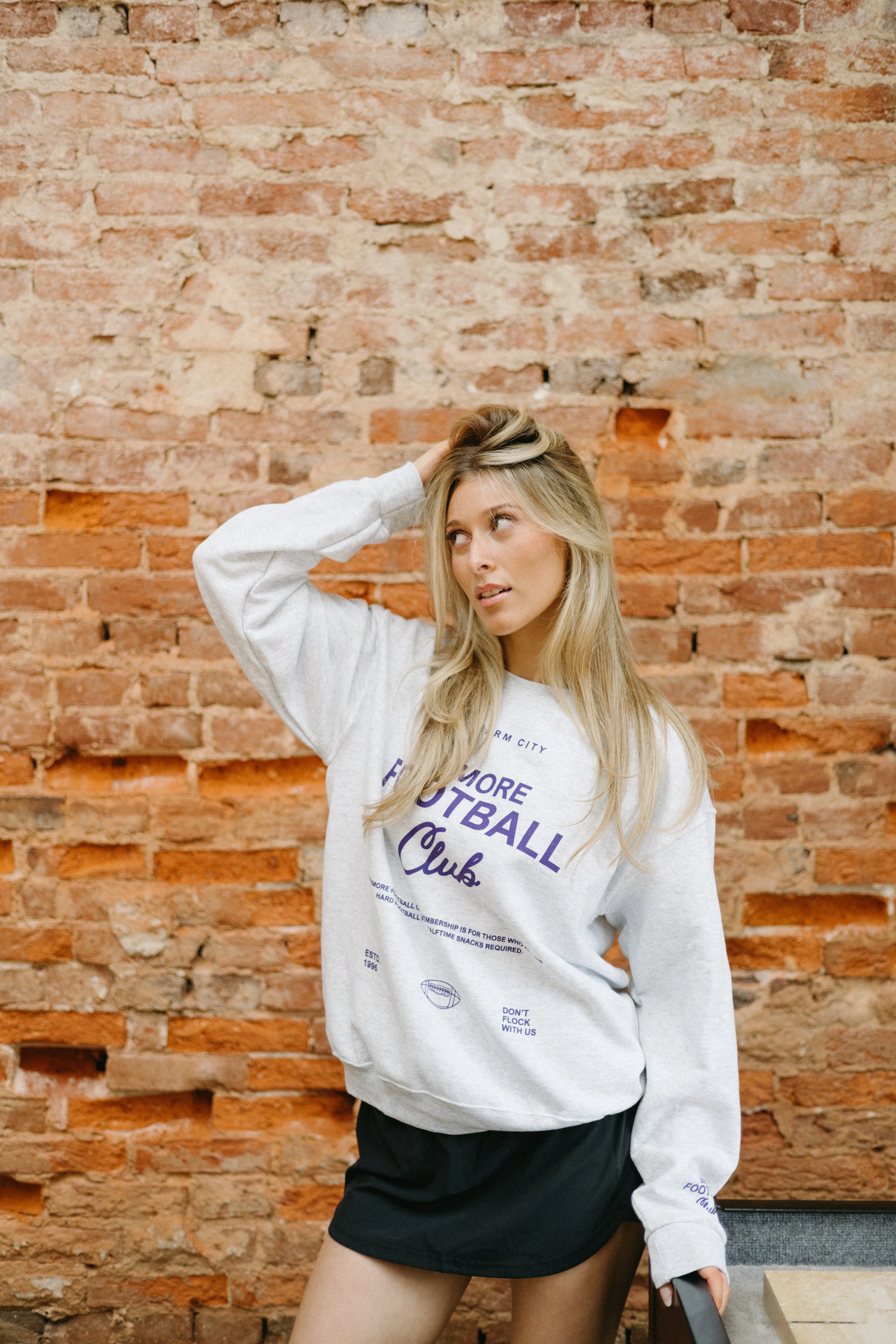 Bmore Football Club Crewneck Sweatshirt By Brightside