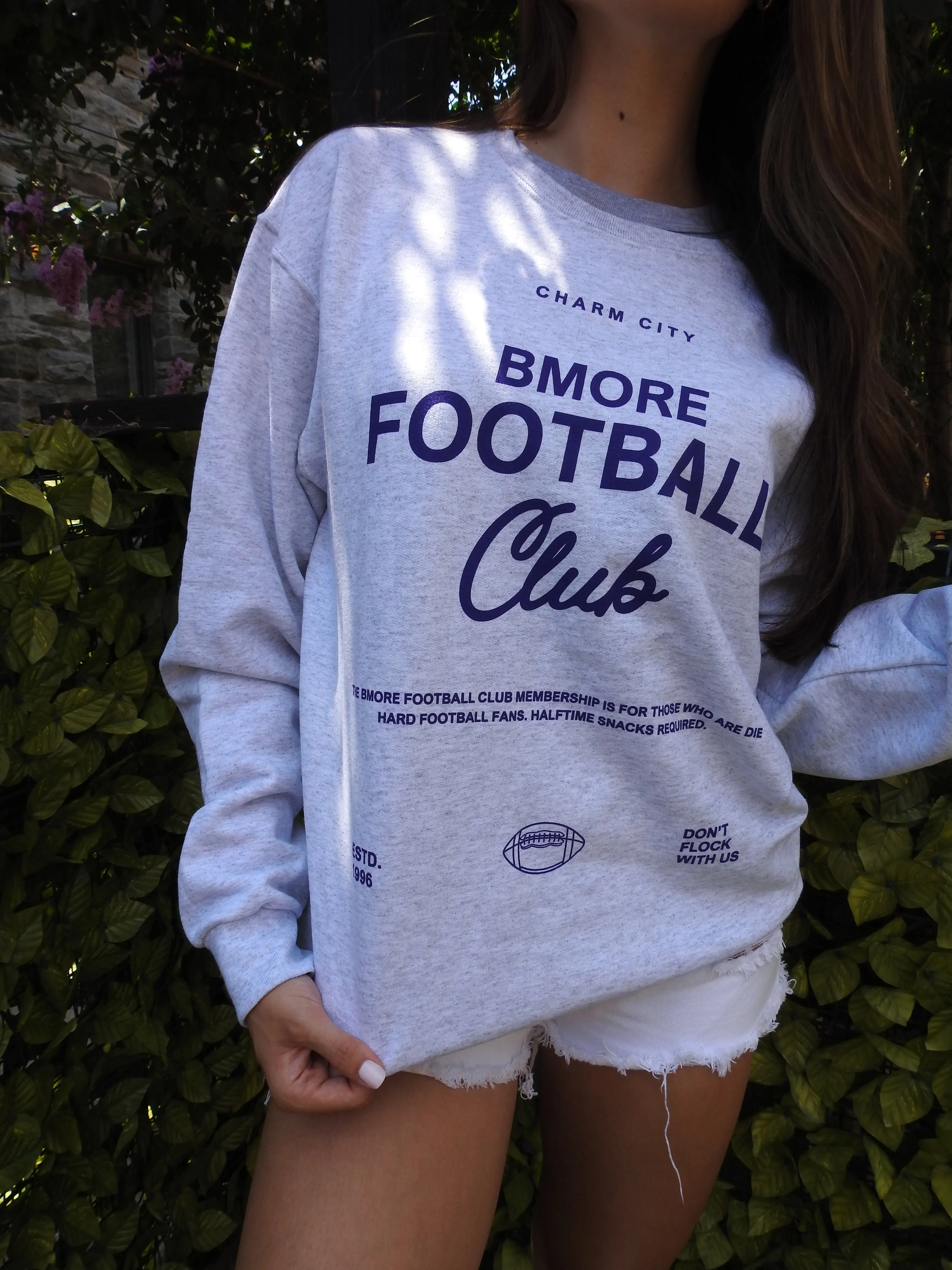 Bmore Football Club Crewneck Sweatshirt By Brightside