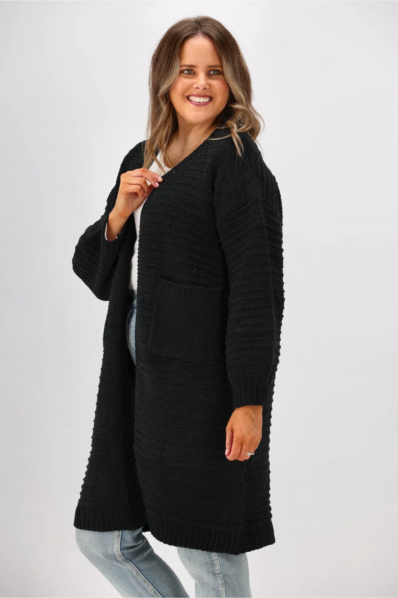 Boho Australia Rosario Cardigan Black