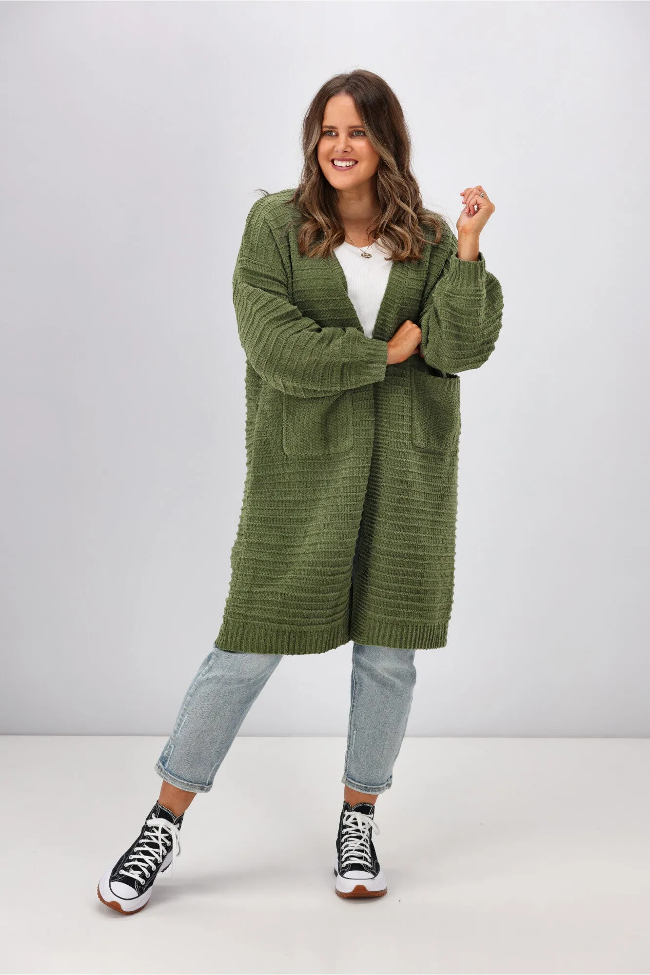 Boho Australia Rosario Cardigan Khaki