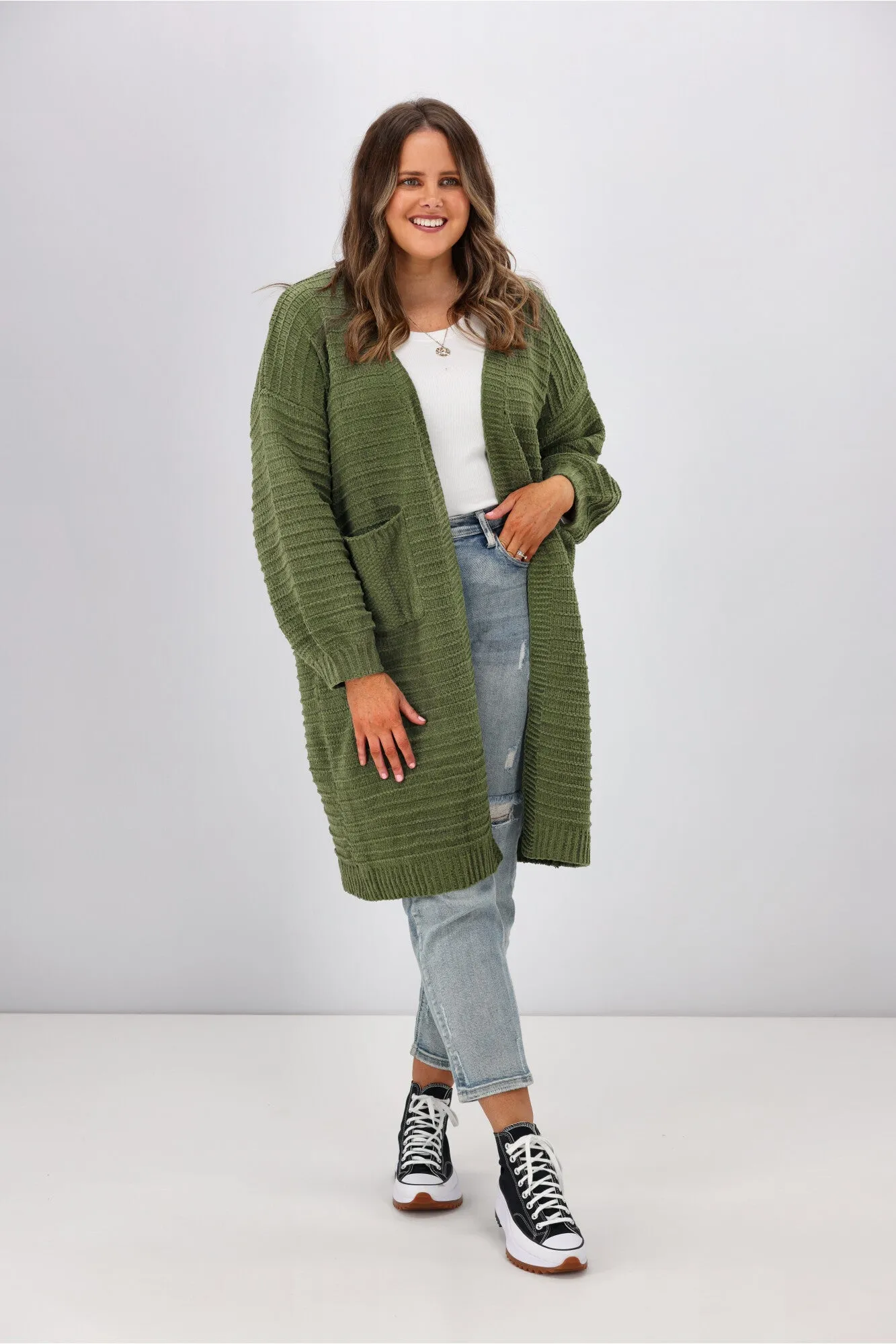 Boho Australia Rosario Cardigan Khaki