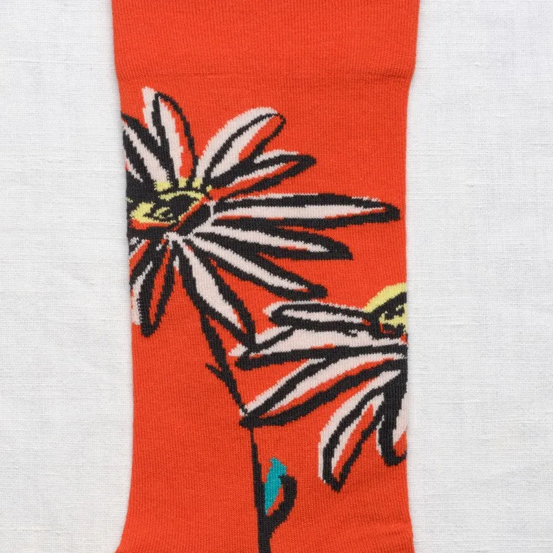 Bonne Maison Red Flower Socks