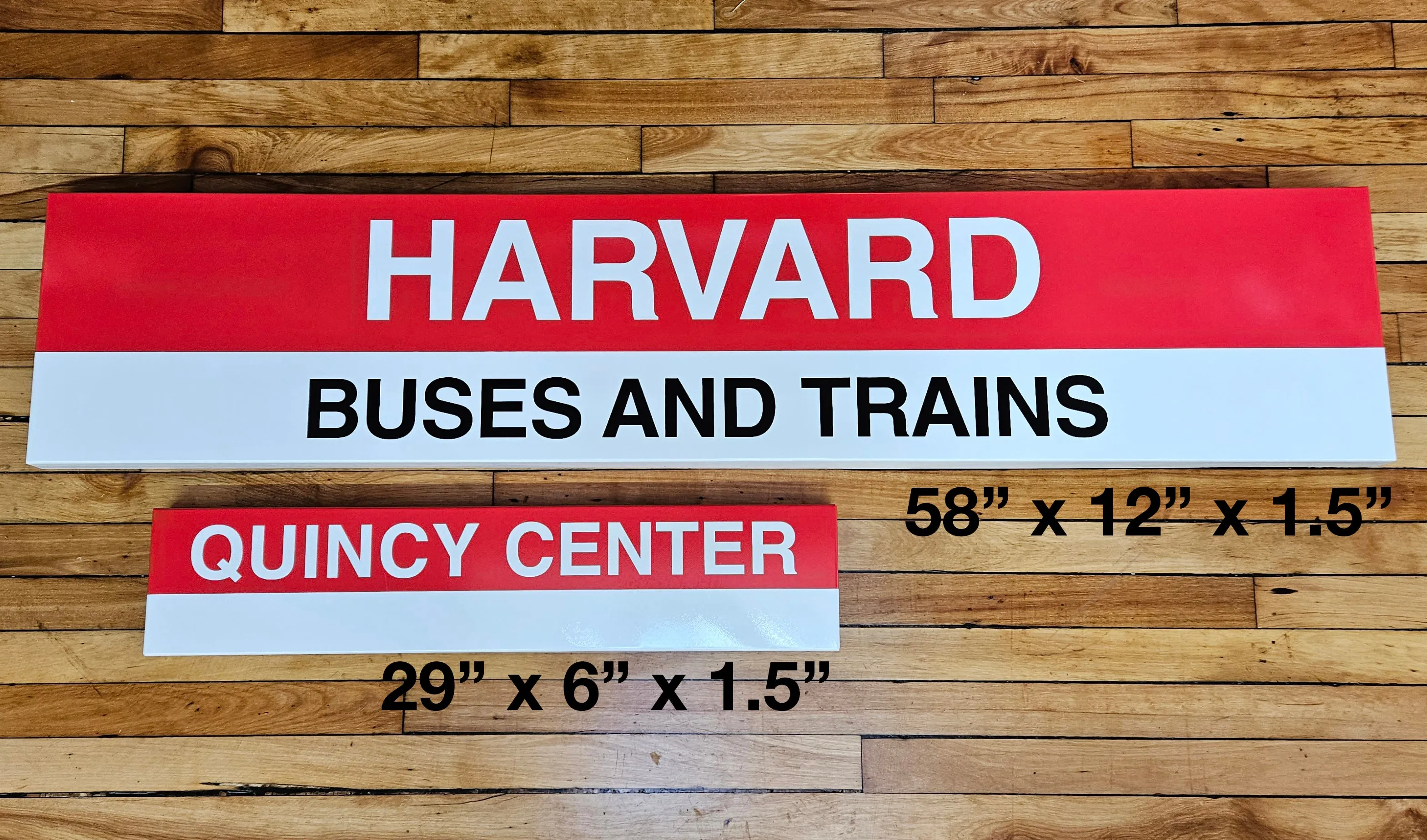 Boston MBTA Reproduction Orange Line Metal Station Signs (58")