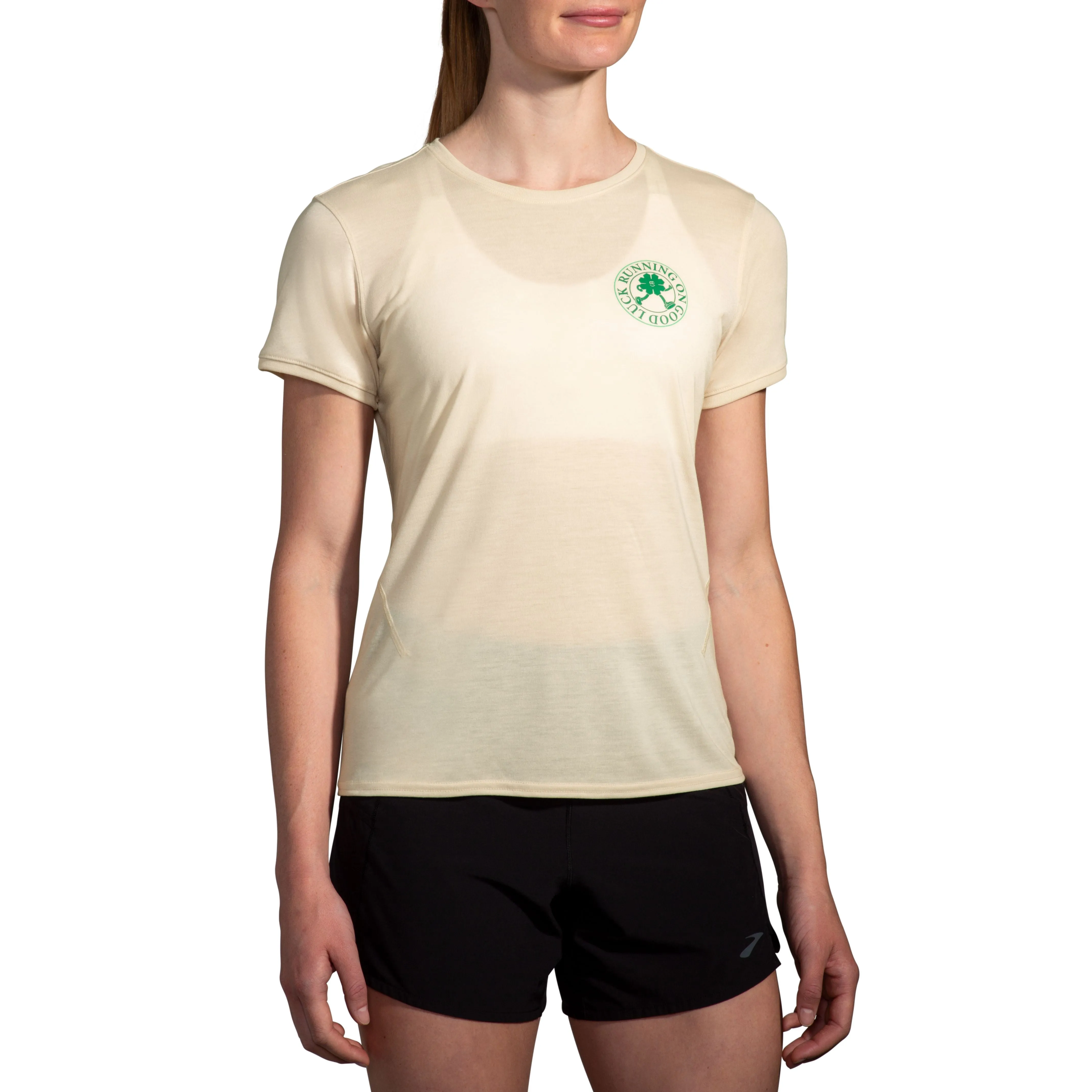 Brooks Women's Distance Short Sleeve 3.0 Run Lucky