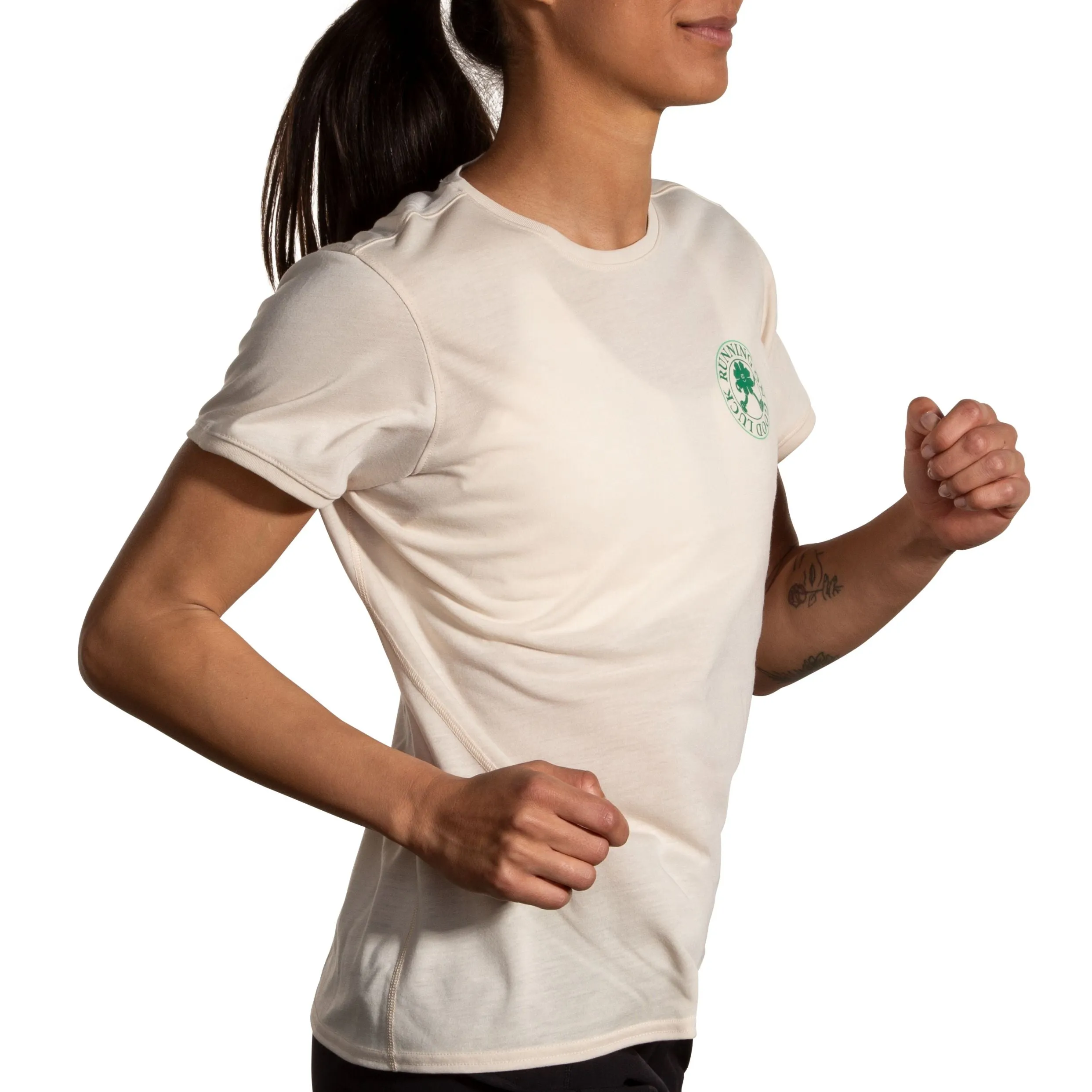 Brooks Women's Distance Short Sleeve 3.0 Run Lucky