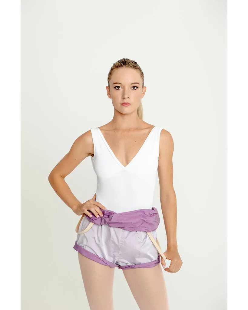 Bullet Pointe Velvet Trim Tank Leotard - Womens