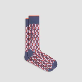 Cable Stripe Mid-Calf Socks