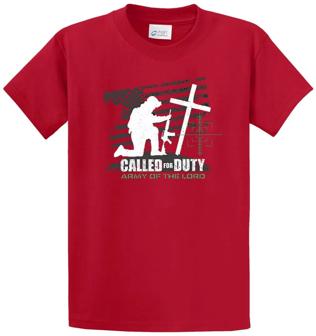 Called For Duty Printed Tee Shirt