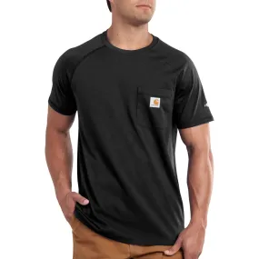 Carhartt Men's Force® Delmont Short Sleeve T-Shirt_Black