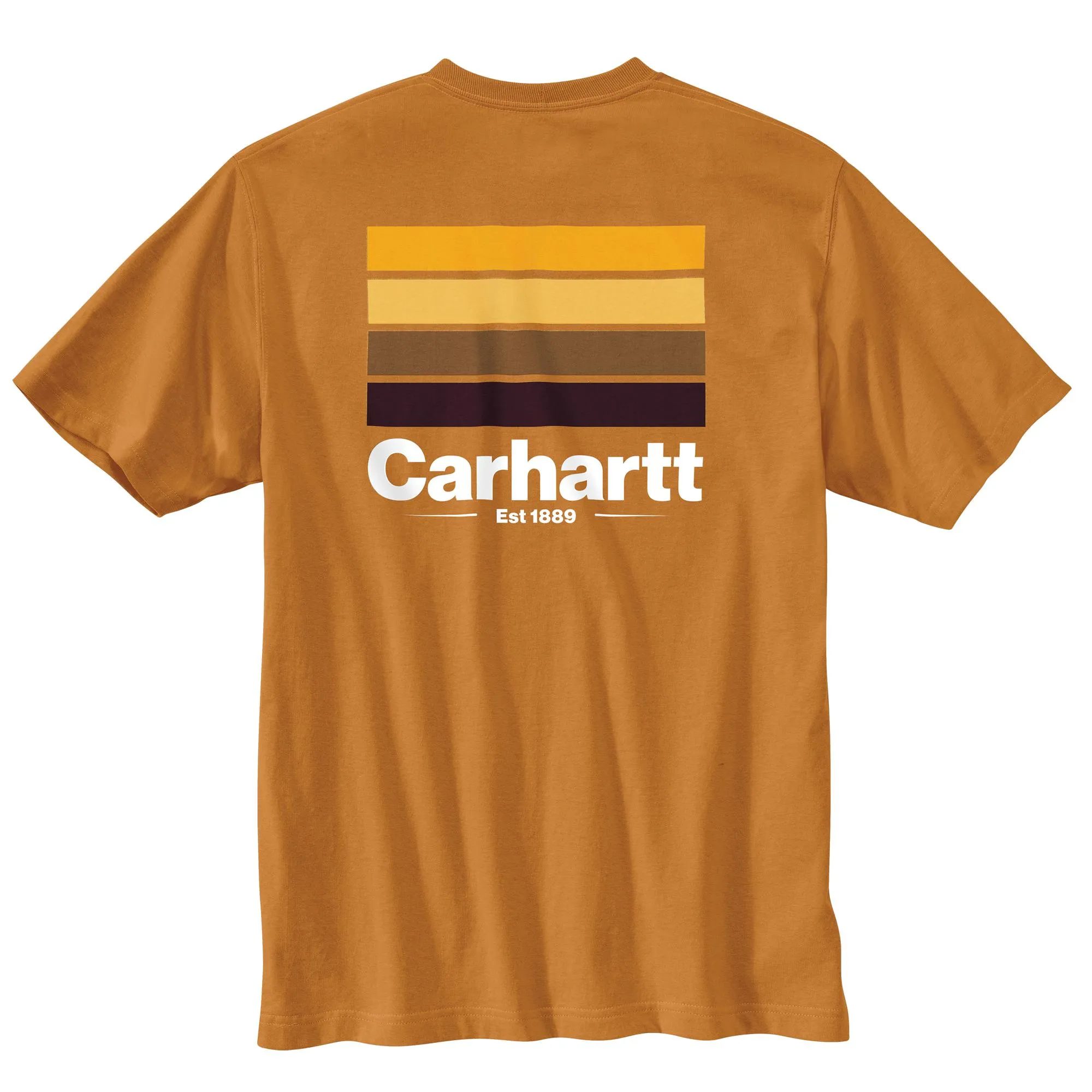 Carhartt Men's Relaxed Fit Heavyweight Short Sleeve Pocket Line Graphic T-Shirt