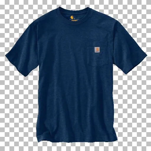 Carhartt Men's Short Sleeve Pocket T-Shirt_Dark Cobalt Blue Heather