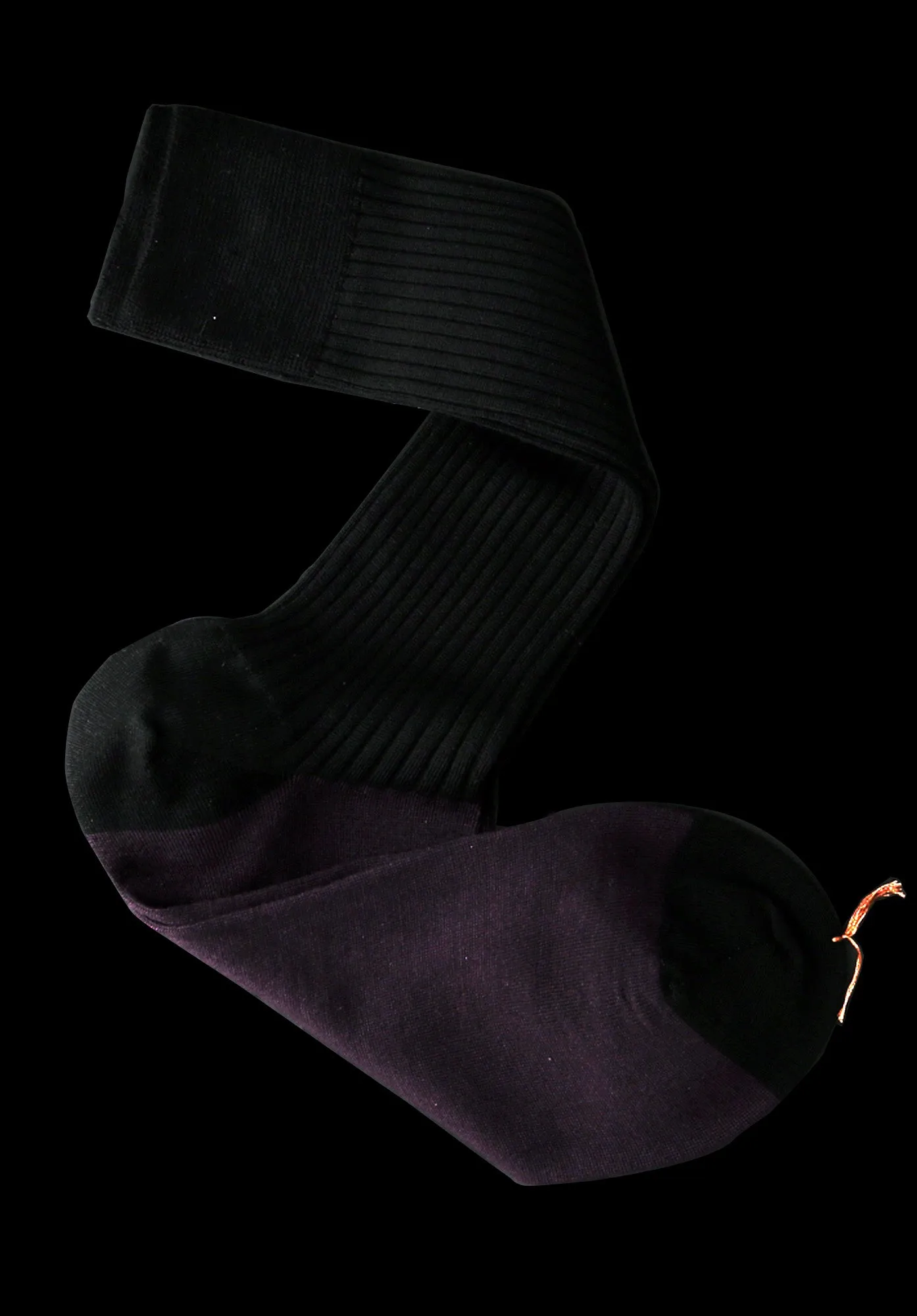 Cashmere   NZ Merino Color Block Mid-Calf