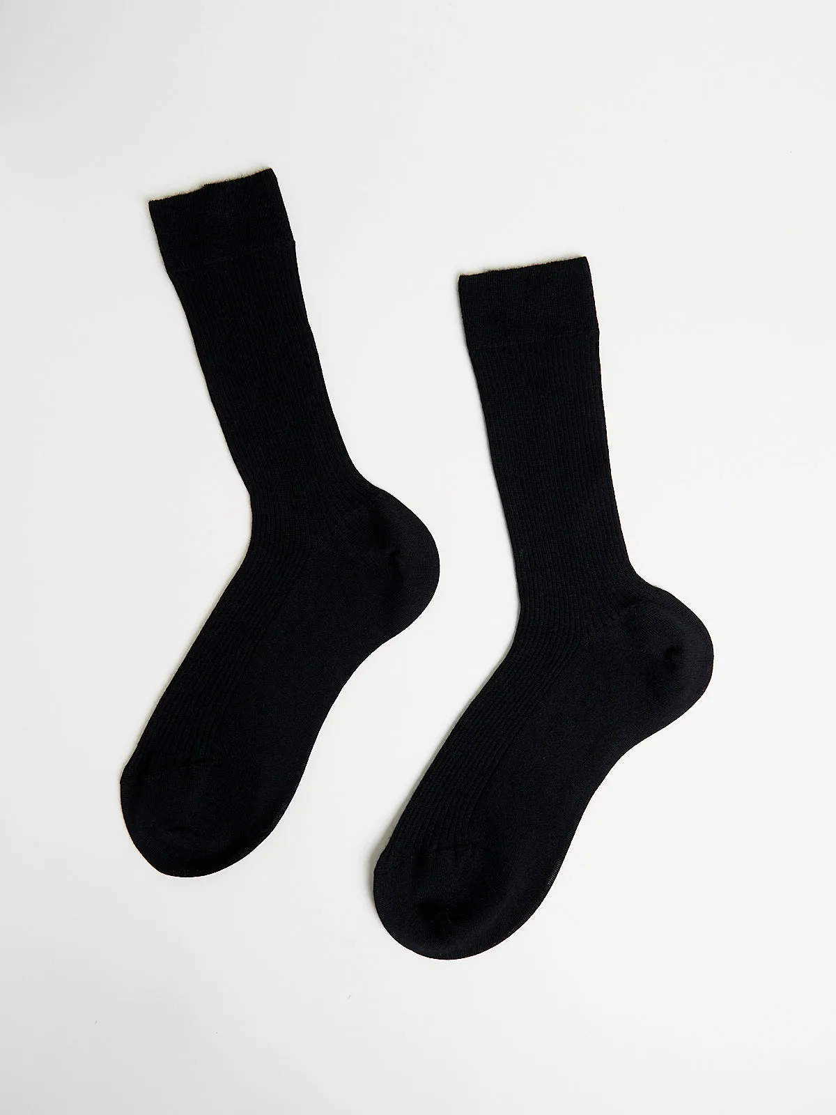 Cashmere/Silk Sock in Black