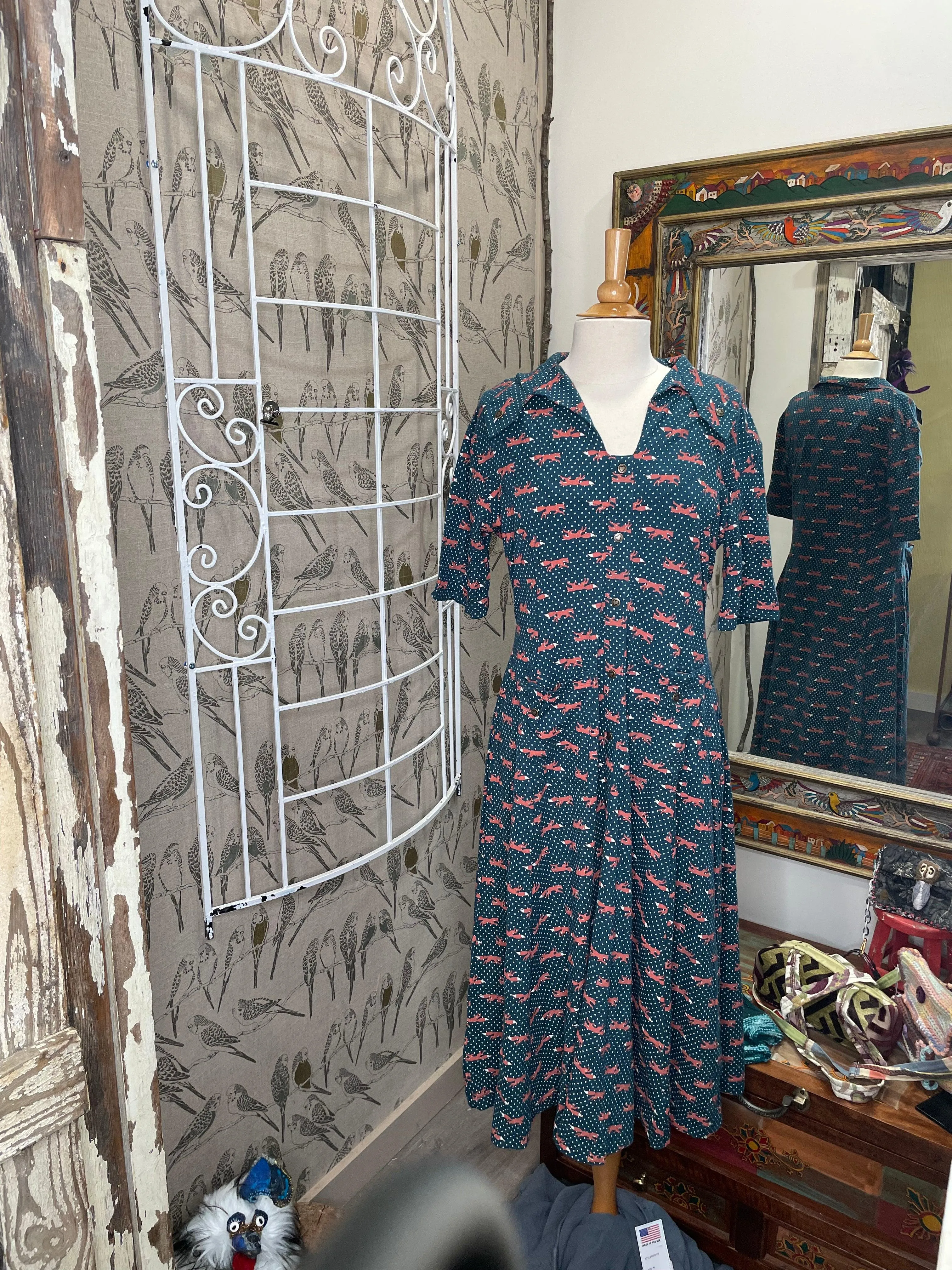 Charlie Dress in Fox Print by Effie's Heart