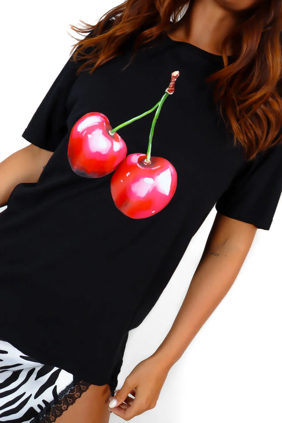 Cherry Bomb - Black Cherry Graphic T-Shirt