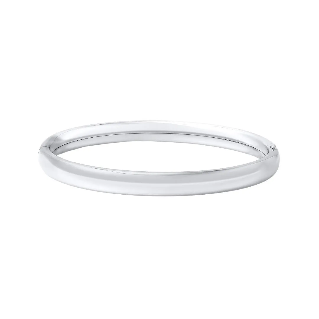 Child Sterling Silver Plain Bangle