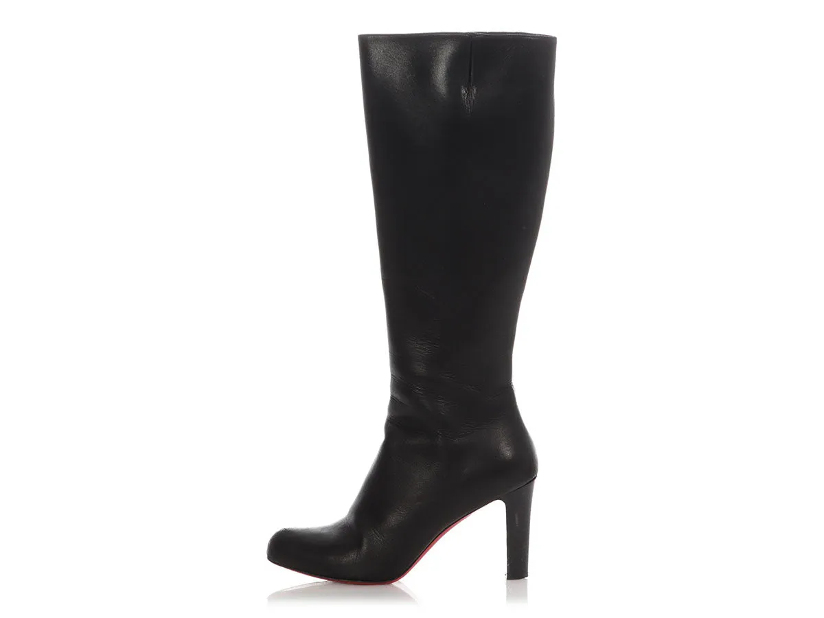 Christian Louboutin Black Miss Tack Botta 85mm Boots