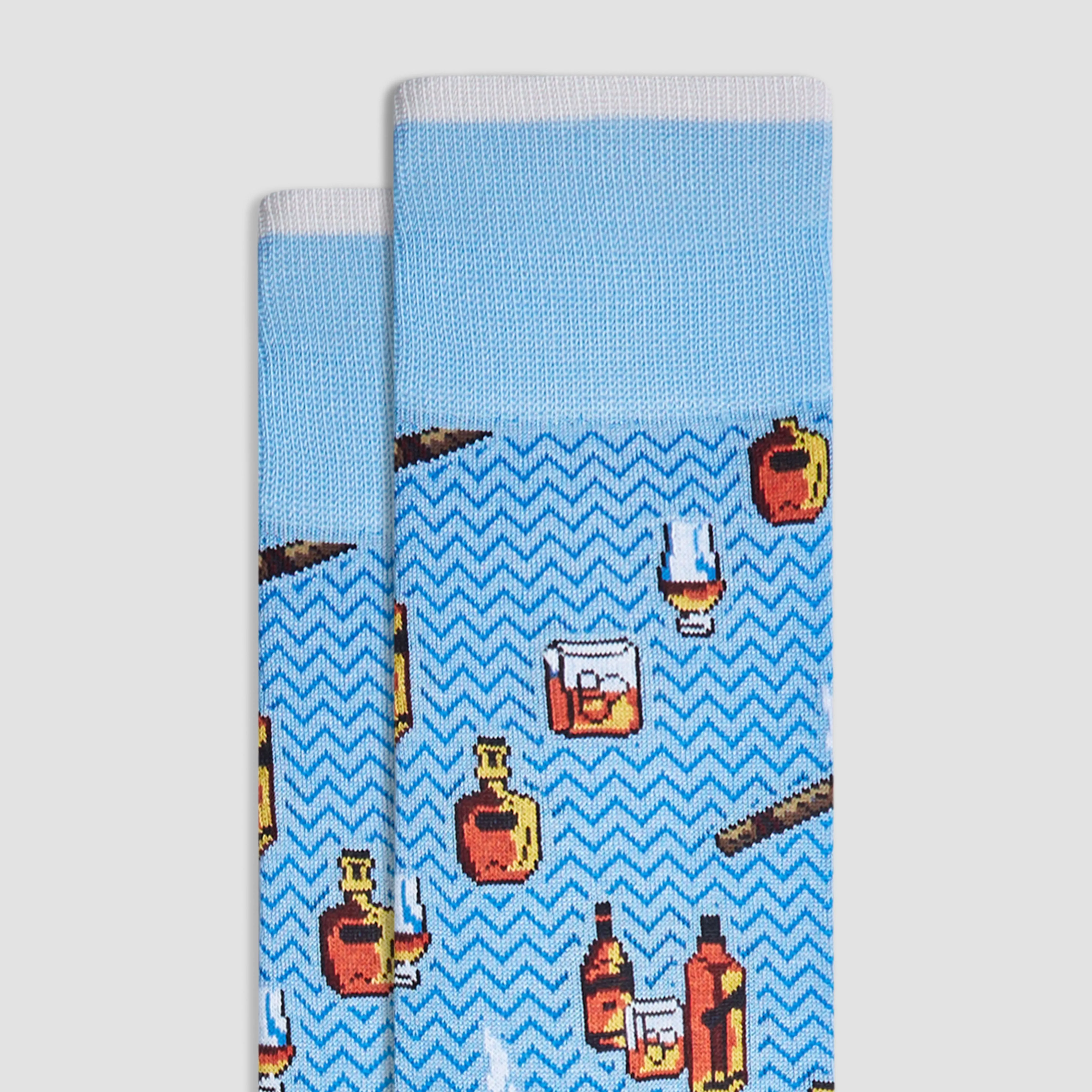 Cigars and Spirits Mid-Calf Socks