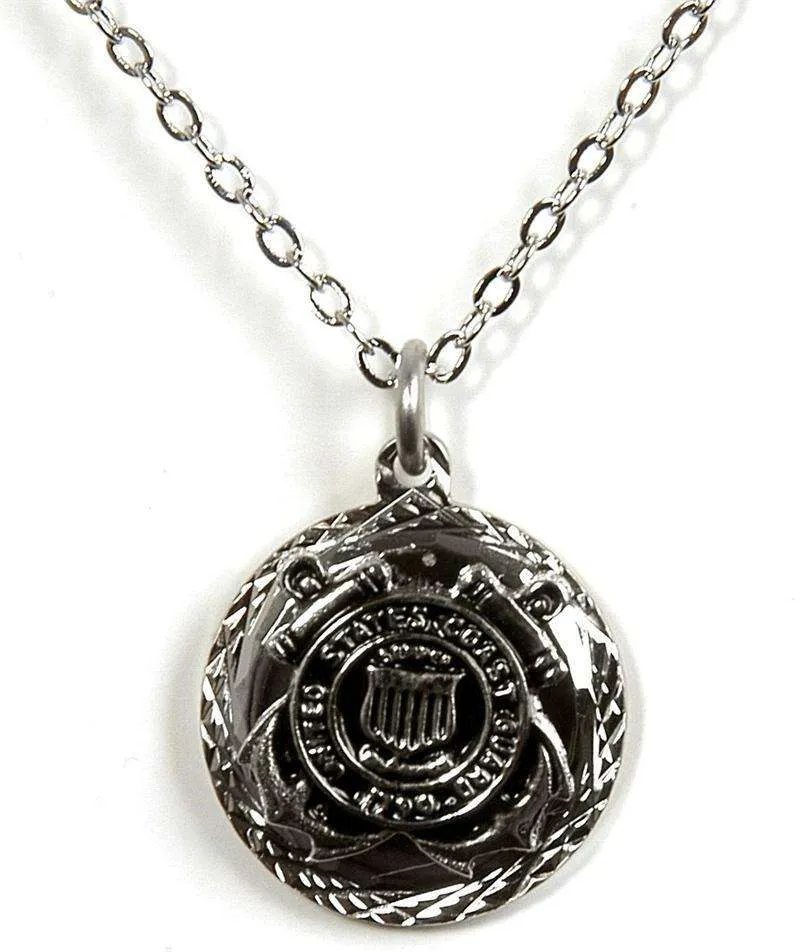 Coast Guard Pendant Diamond Cut