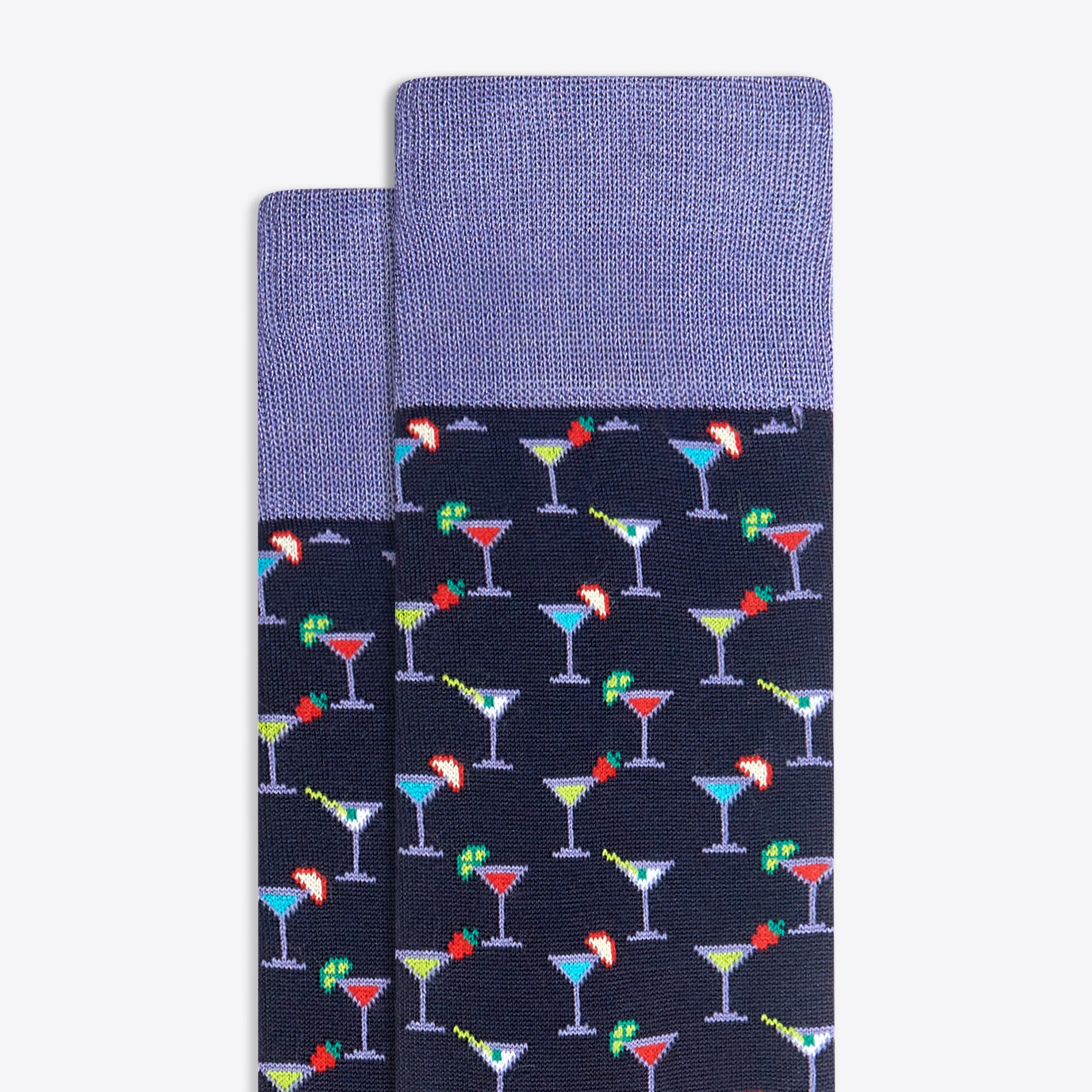 Cocktail Glass Mid-Calf Socks