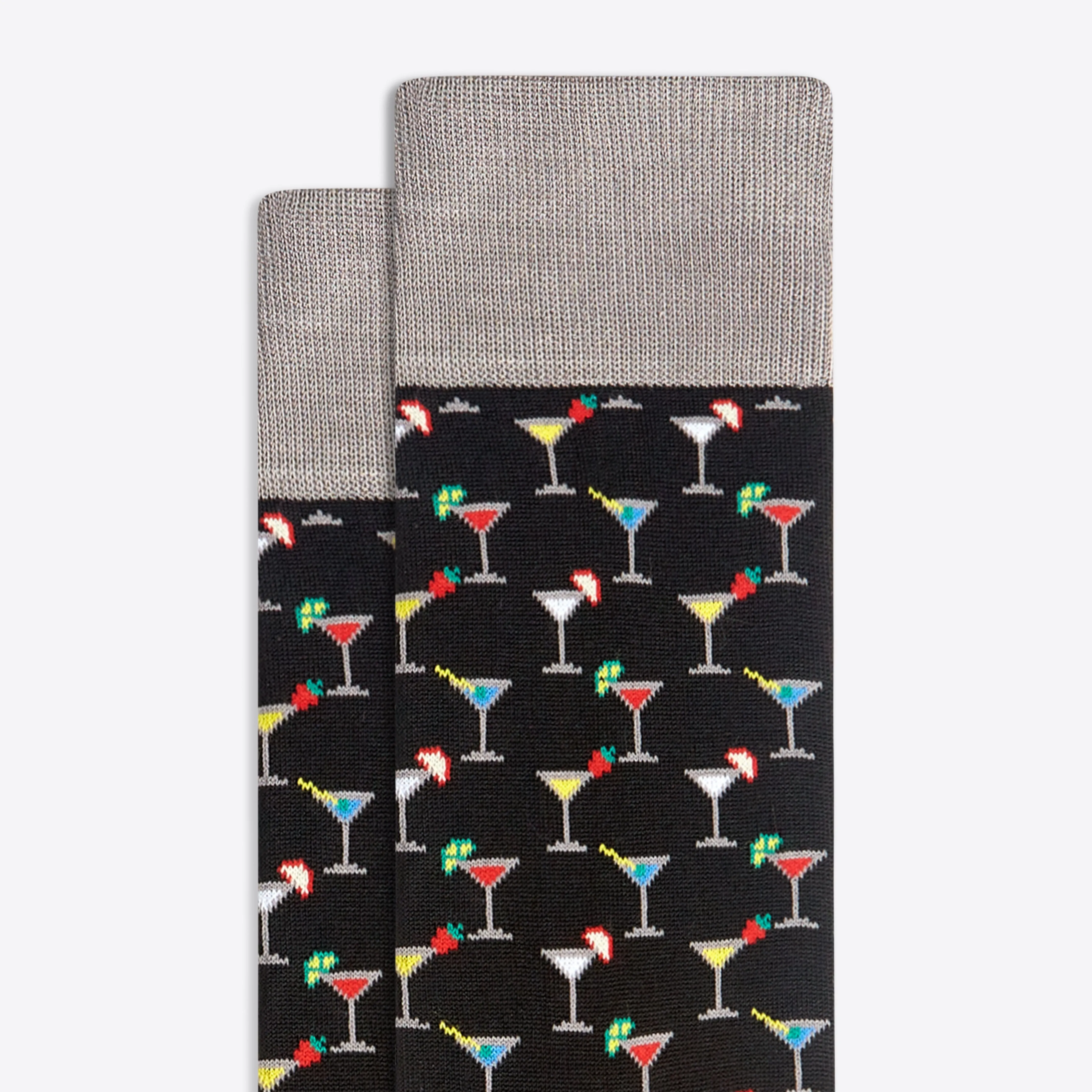 Cocktail Glass Mid-Calf Socks