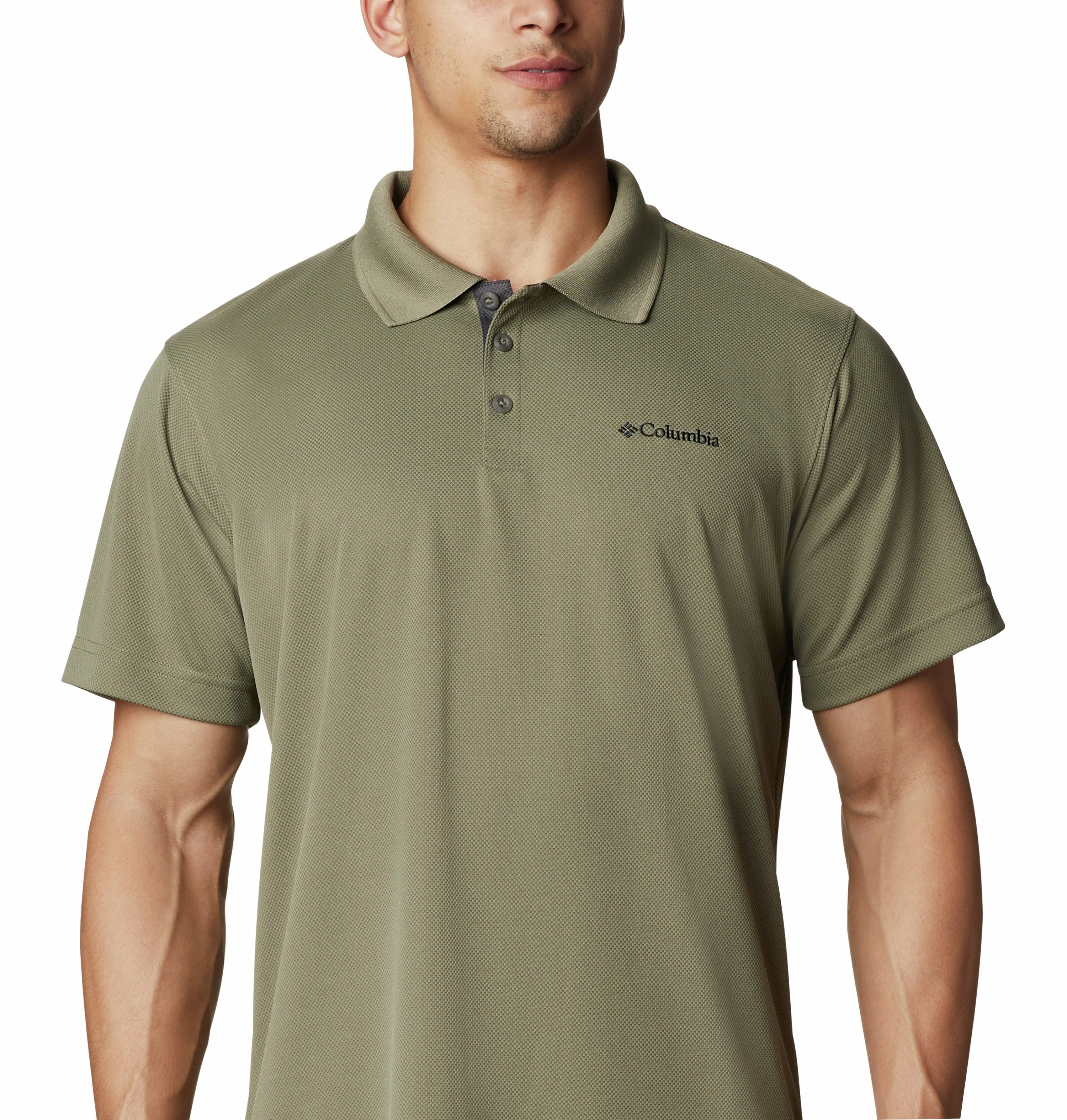 Columbia Utilizer Omni-Wick™ Short Sleeve Polo-STONE GREEN