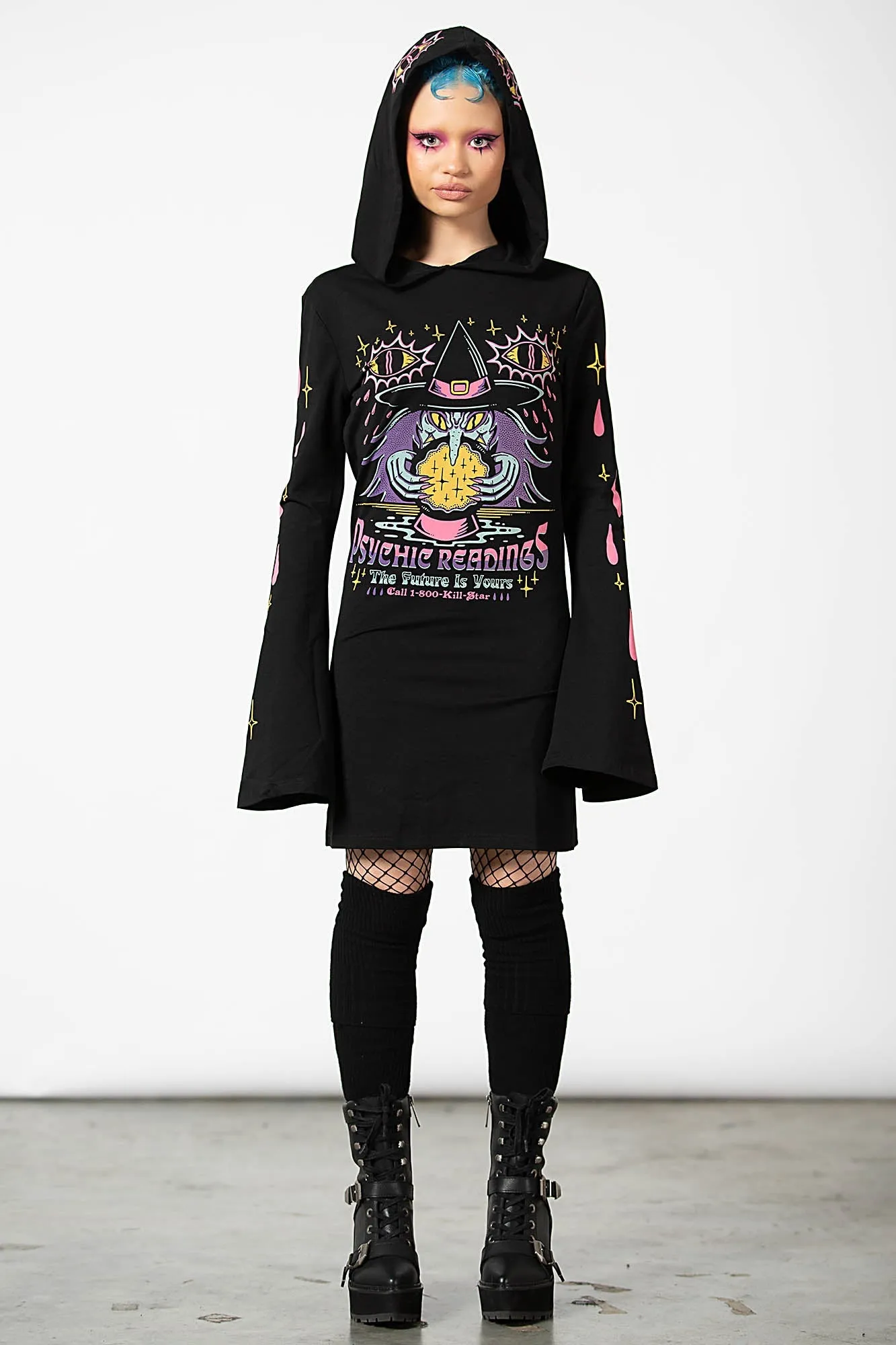 Crystal Gazer Hooded Dress