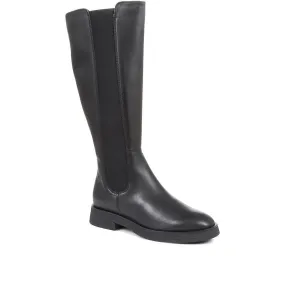 Darline Leather Knee High Boots - DARLINE / 320 538