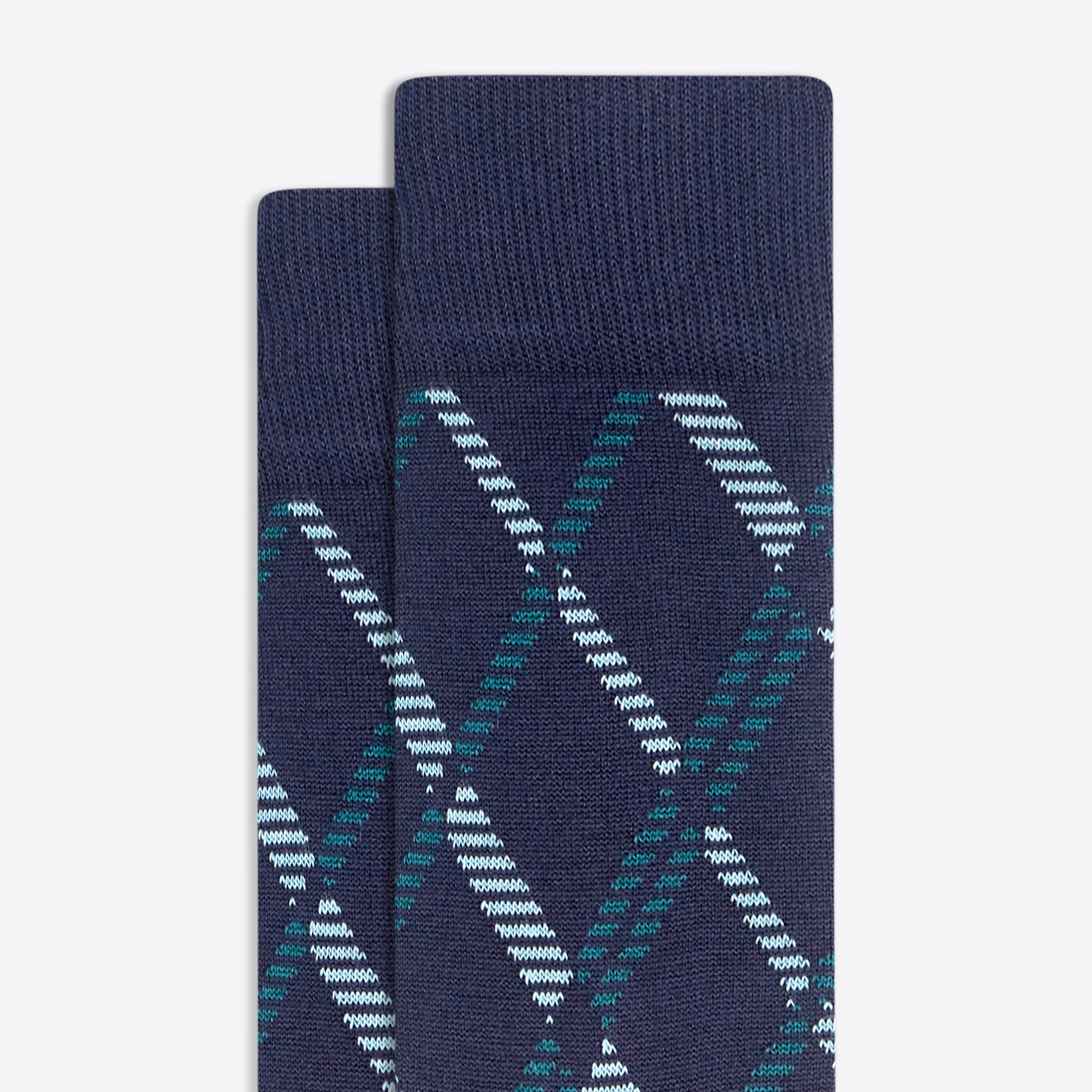 Diamond Check Mid-Calf Socks